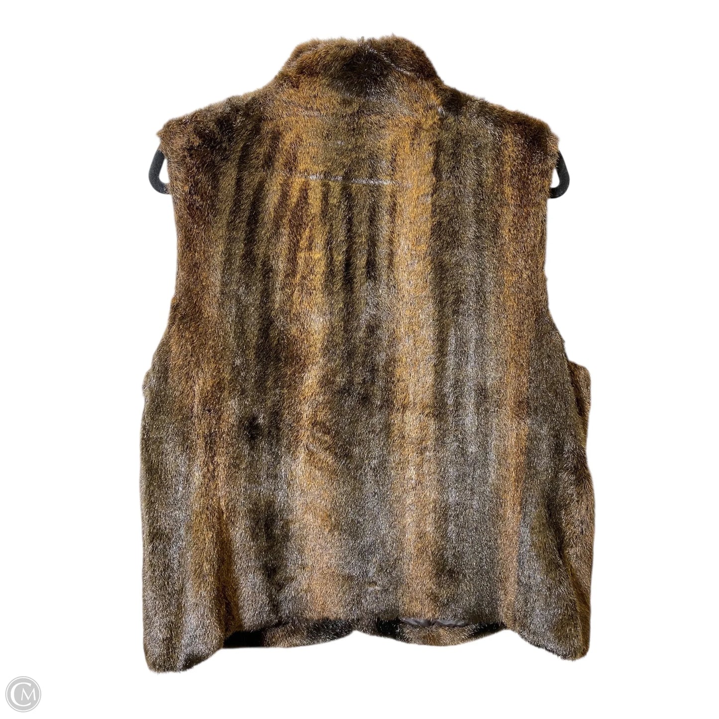 Vest Faux Fur & Sherpa By Loft In Brown, Size: Xl