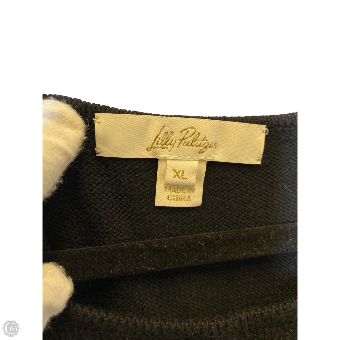 Vest Designer By Lilly Pulitzer In Black, Size: Xl