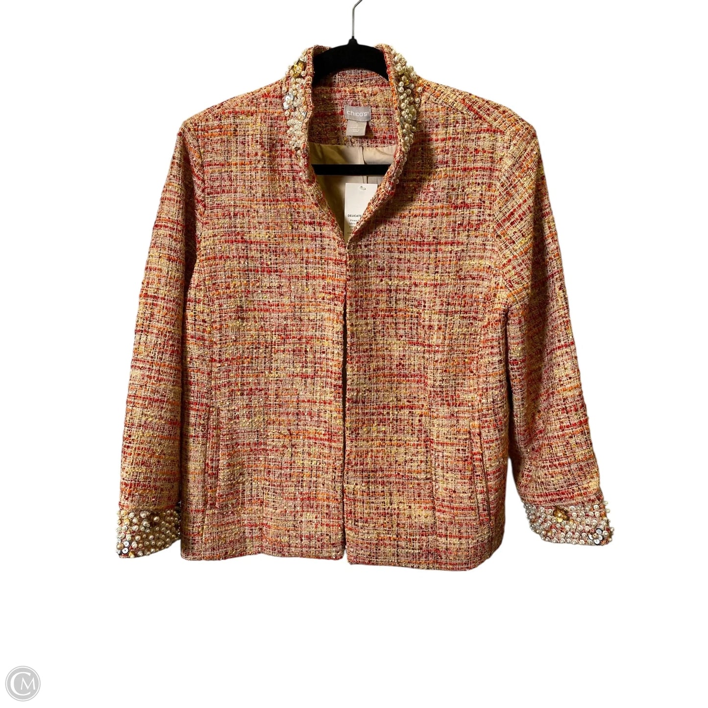 Blazer By Chicos In Multi-colored, Size: L