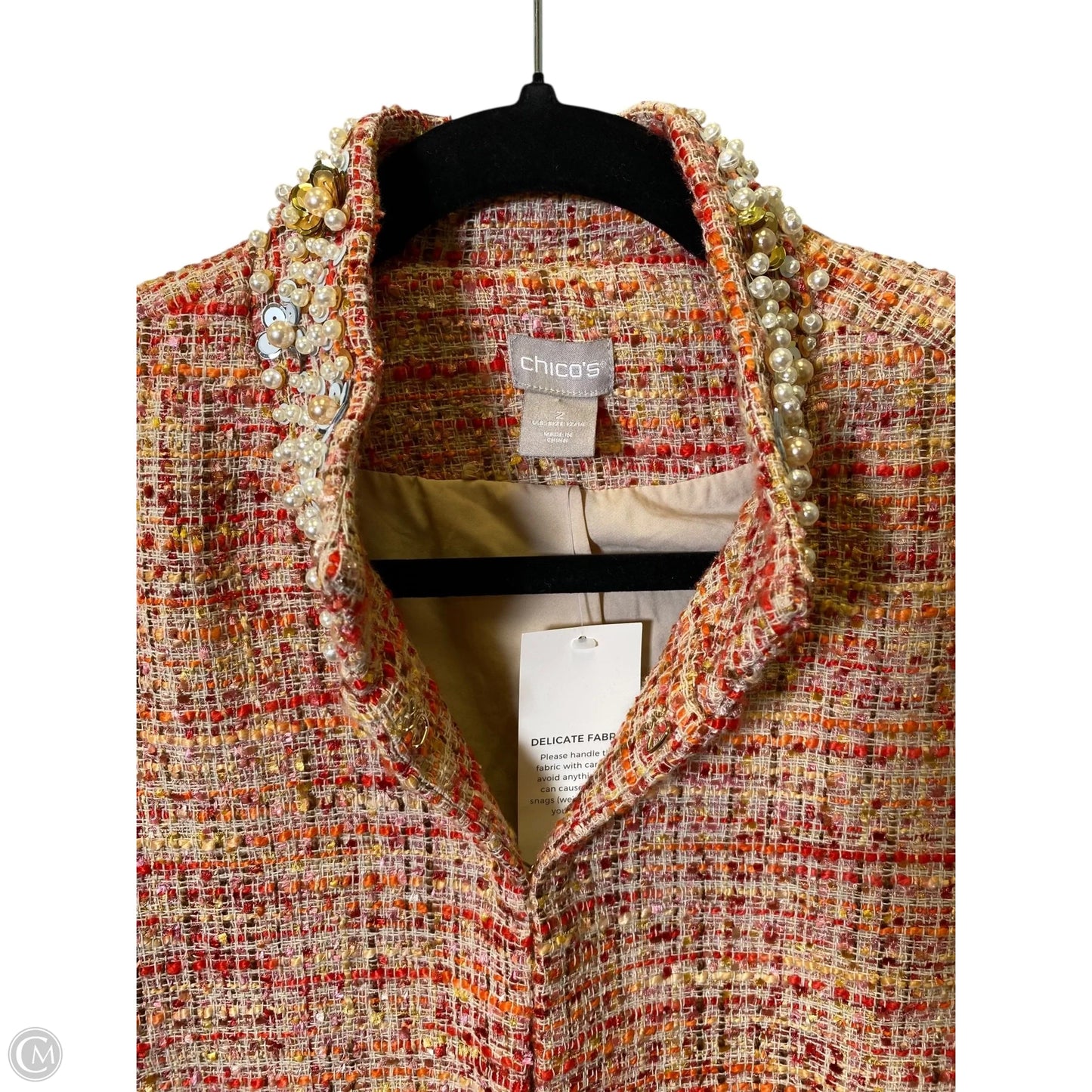 Blazer By Chicos In Multi-colored, Size: L