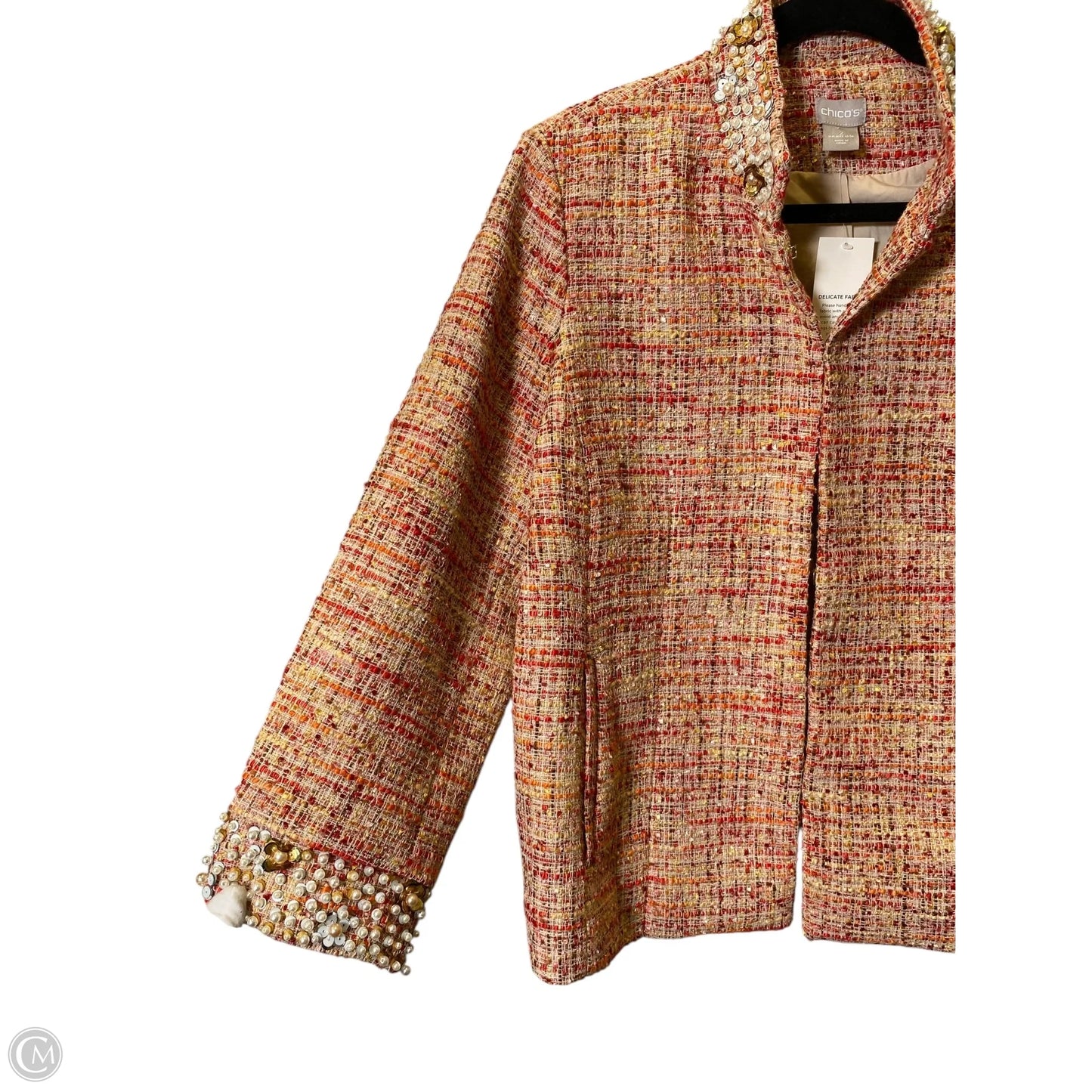 Blazer By Chicos In Multi-colored, Size: L