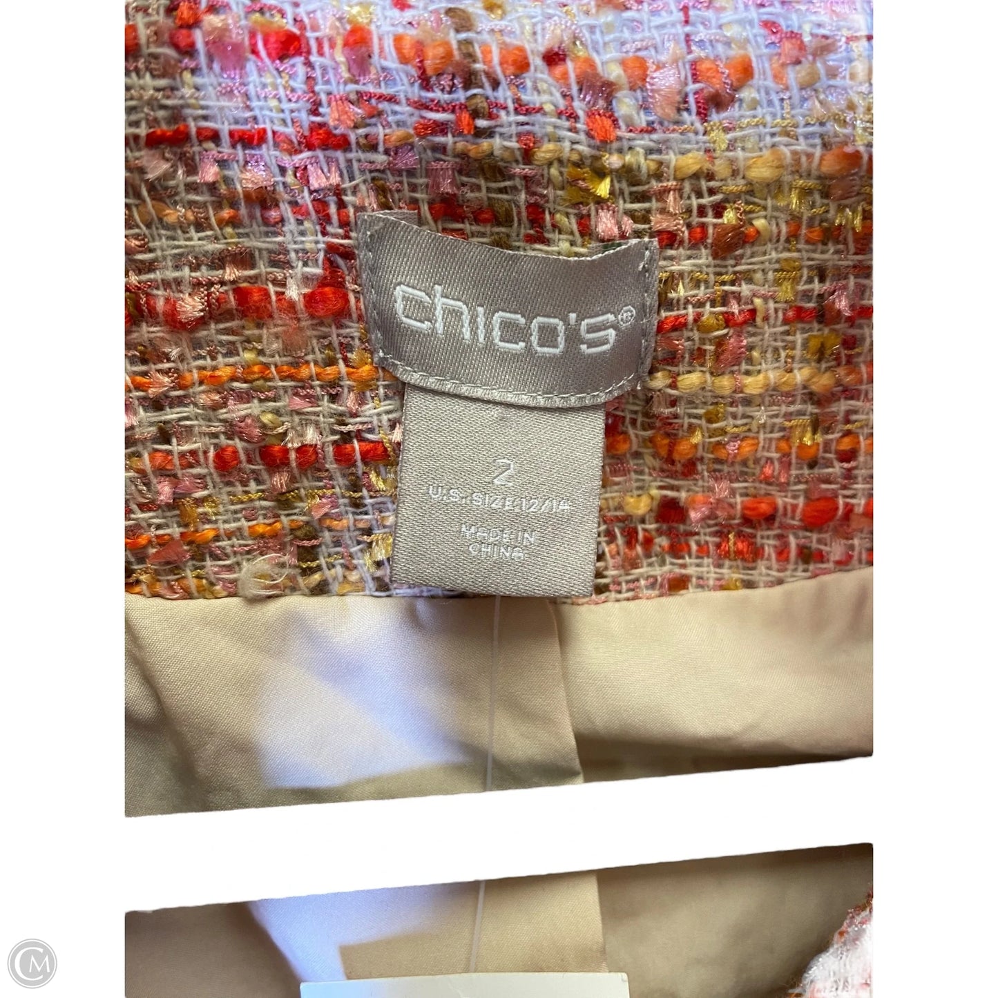Blazer By Chicos In Multi-colored, Size: L