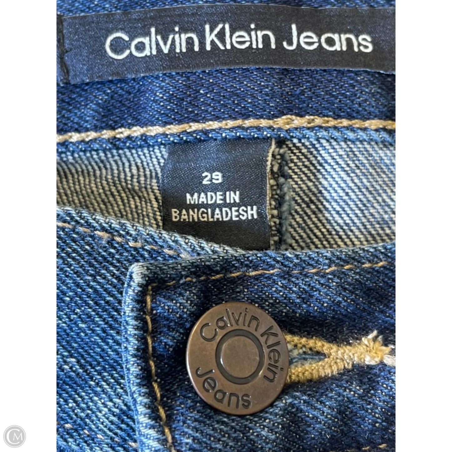 Shorts By Calvin Klein In Blue Denim, Size: 8