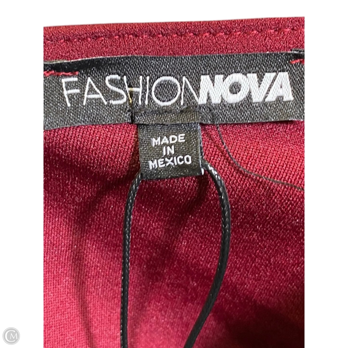 Dress Casual Maxi By Fashion Nova In Maroon, Size: M
