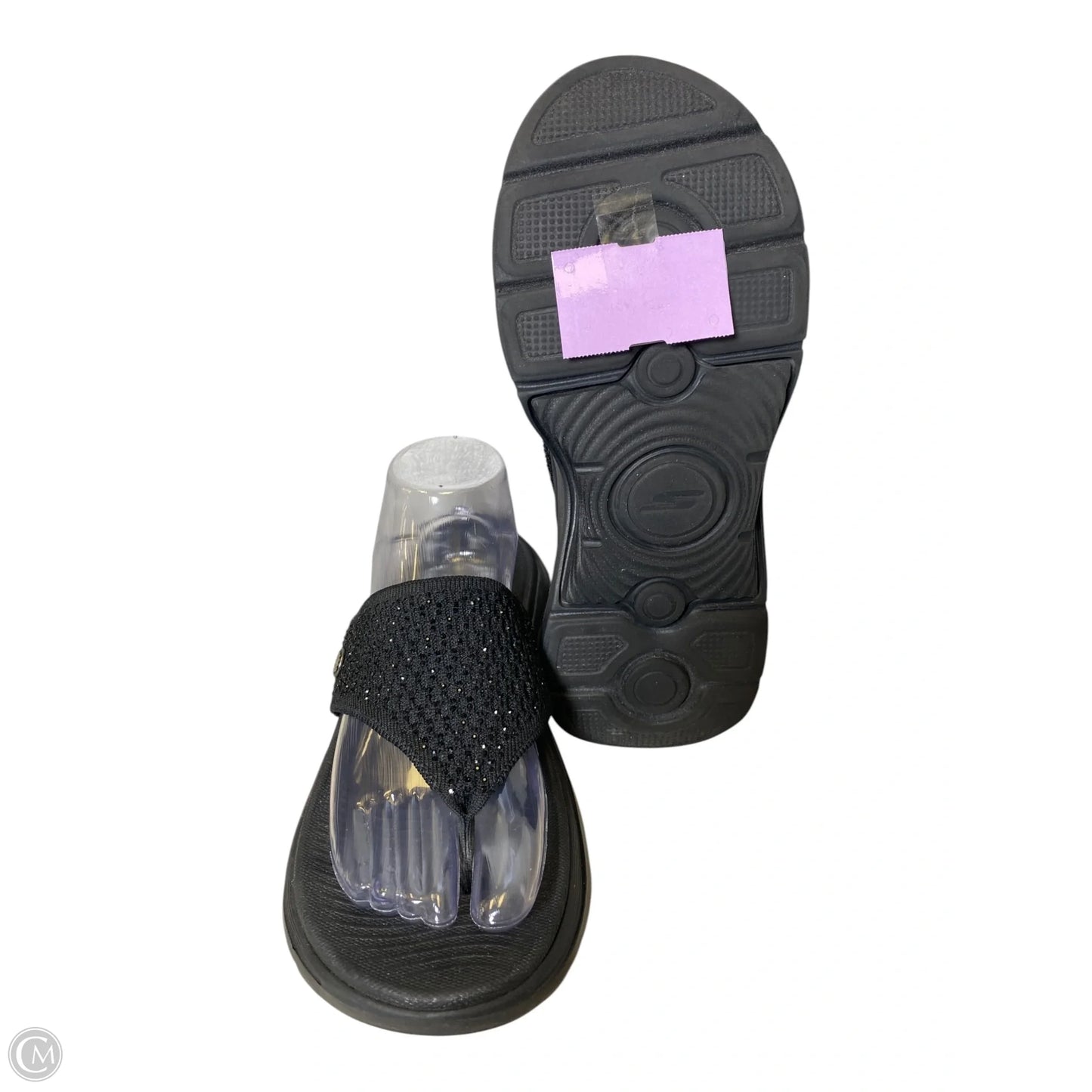 Sandals Flats By Skechers In Black, Size: 8