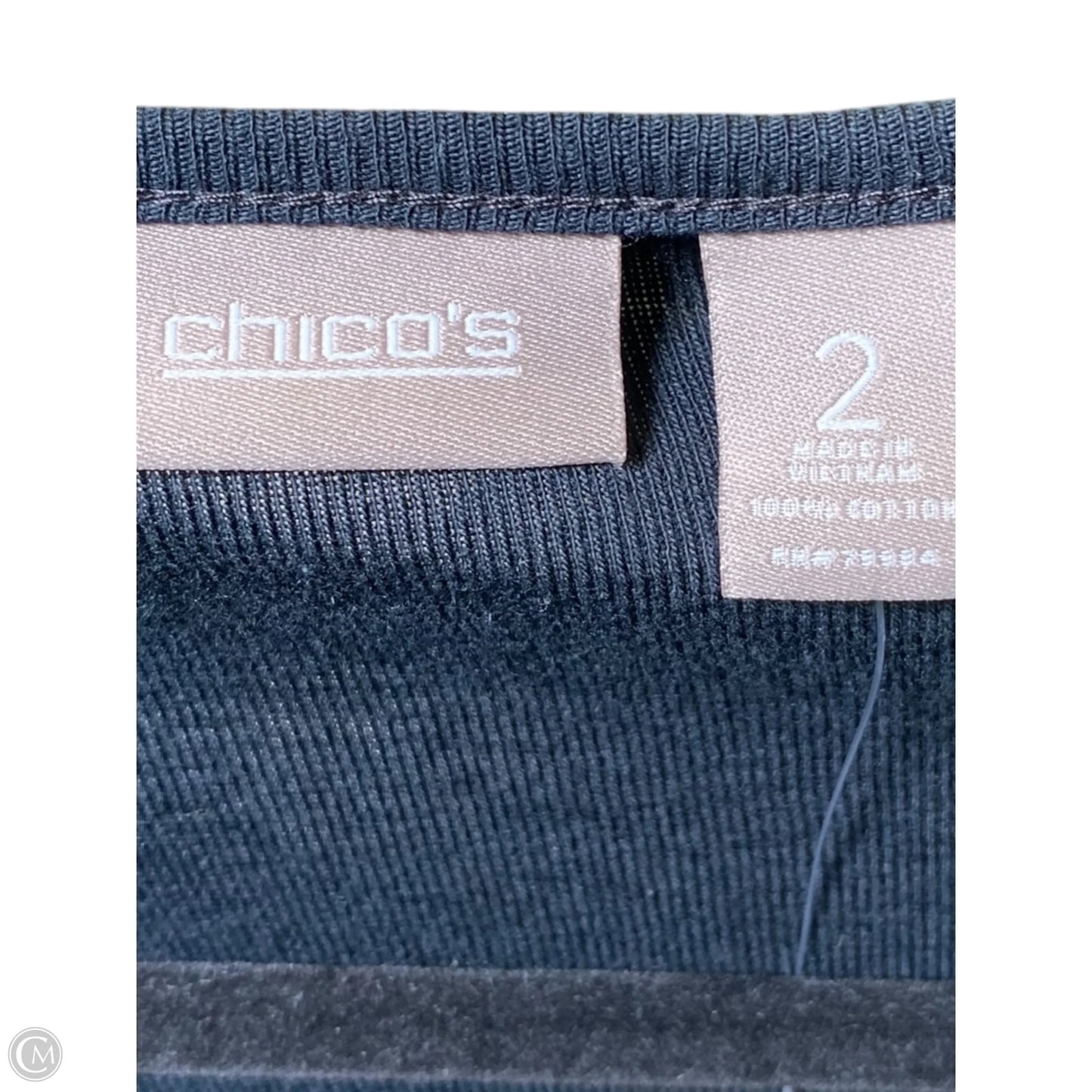Dress Casual Midi By Chicos In Black, Size: L