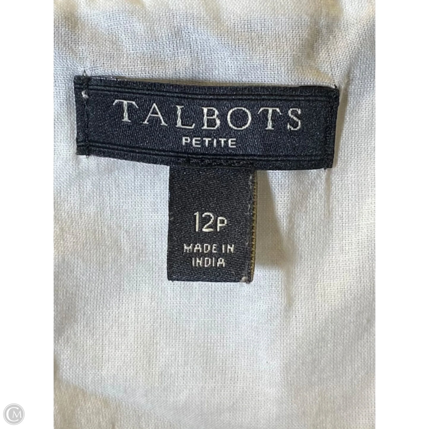Dress Casual Midi By Talbots In Black & White, Size: 12p