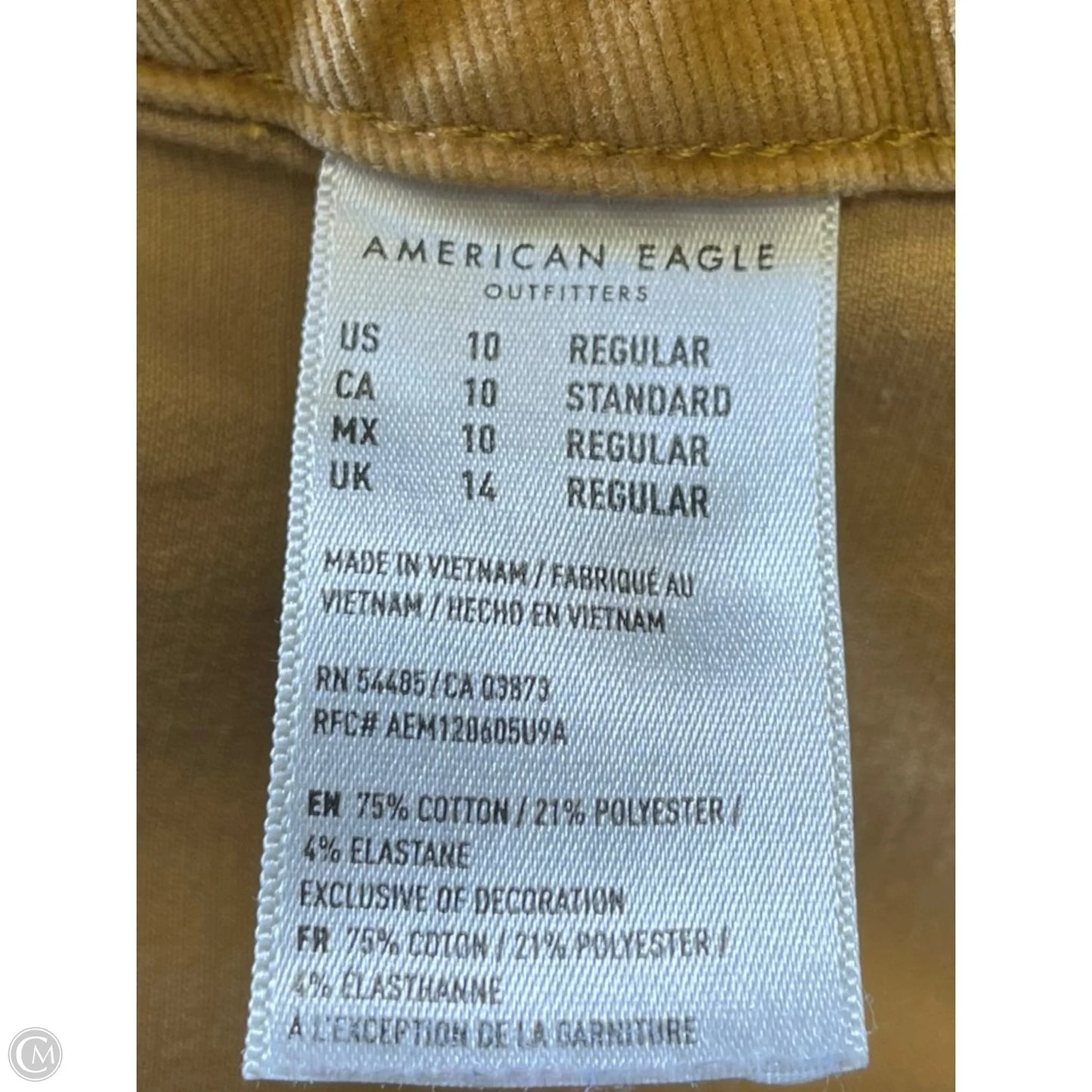 Skirt Midi By American Eagle In Yellow, Size: 10