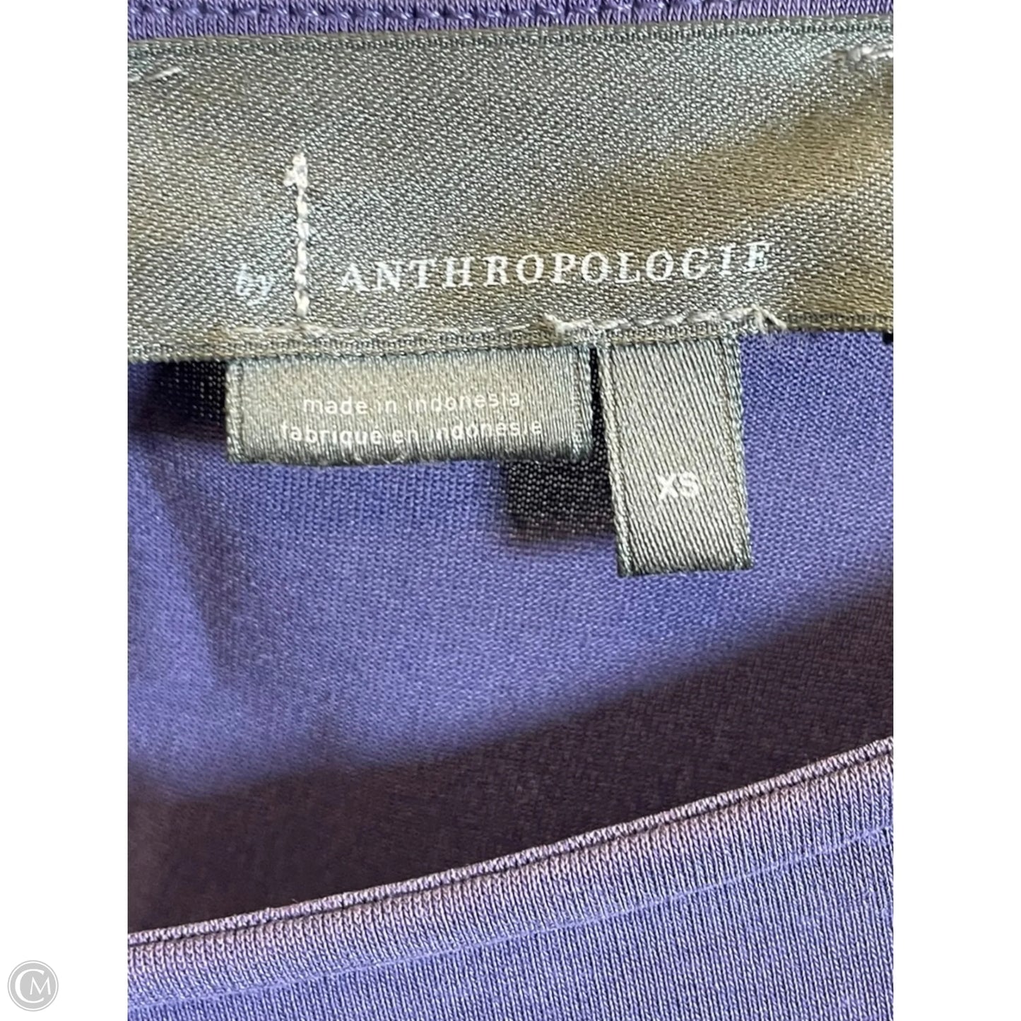 Dress Casual Midi By Anthropologie In Purple, Size: Xs
