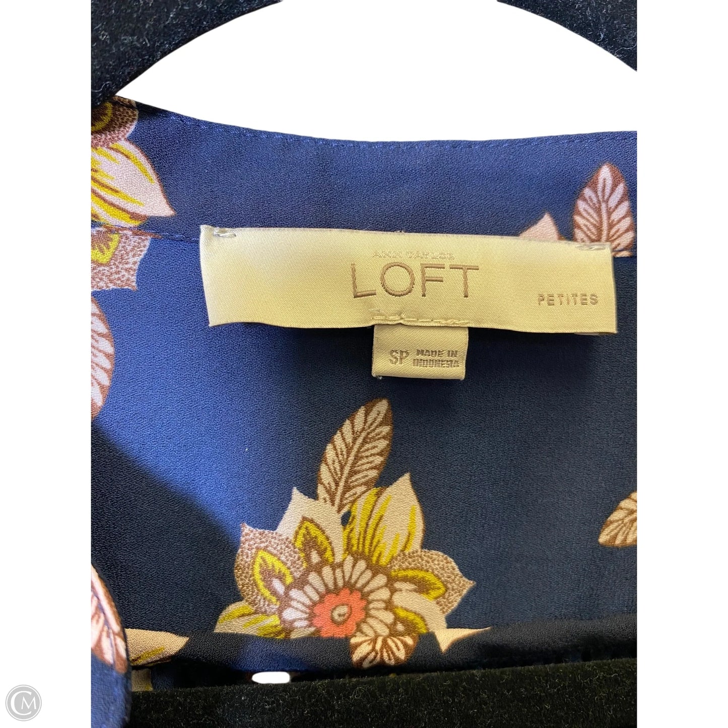 Blouse Long Sleeve By Loft In Floral Print, Size: S