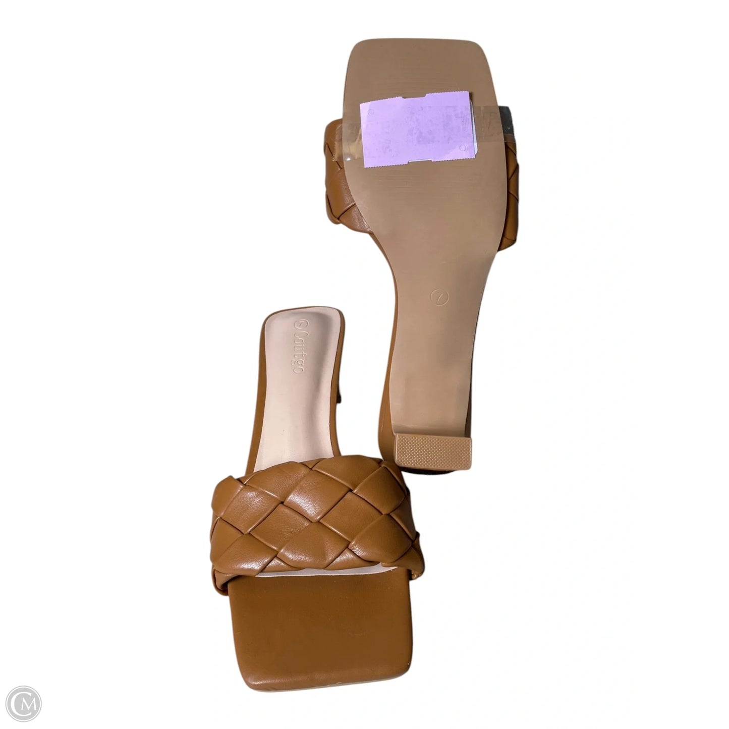 Shoes Heels Block By Clothes Mentor In Brown, Size: 7