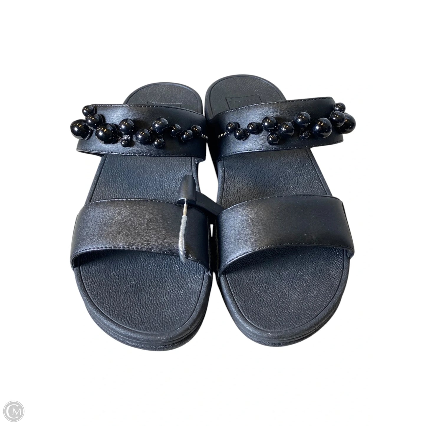 Sandals Heels Wedge By Fitflop In Black, Size: 7