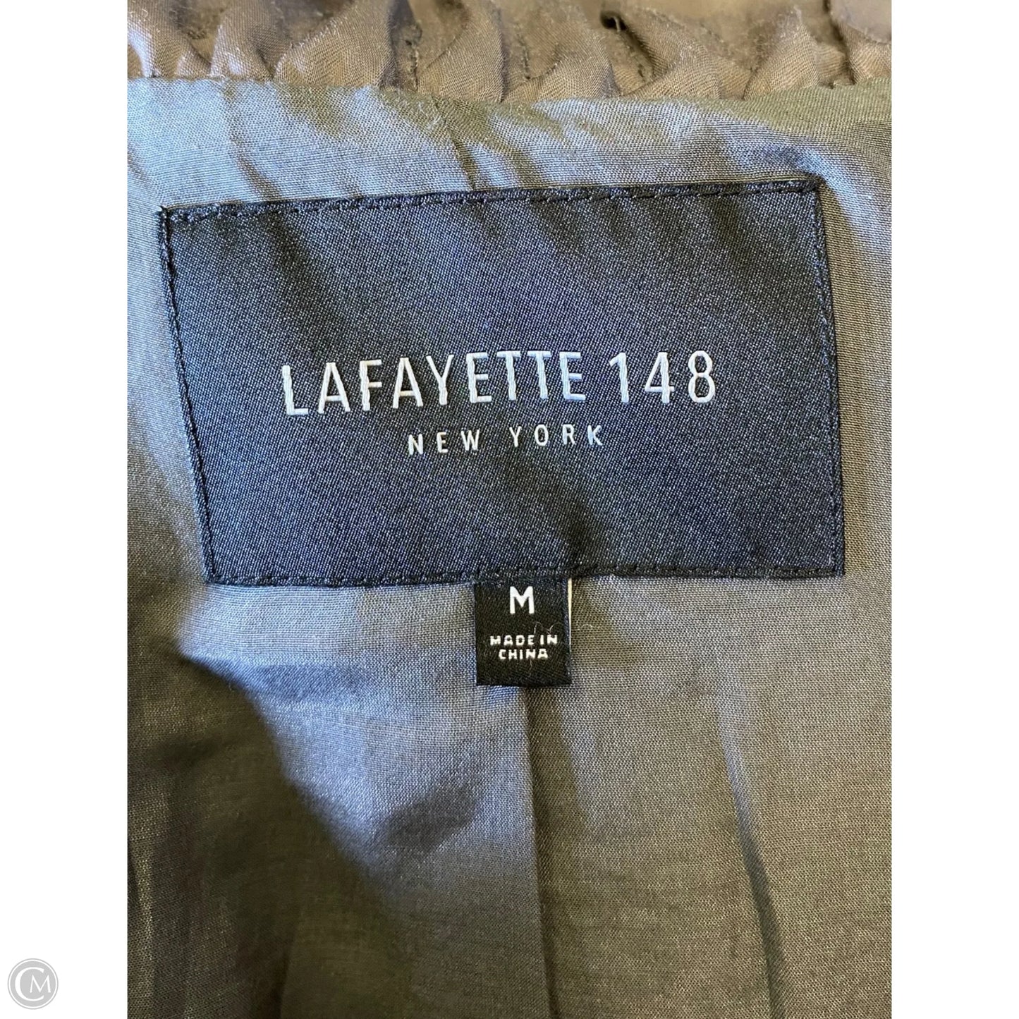 Jacket Designer By Lafayette 148 In Grey, Size: M