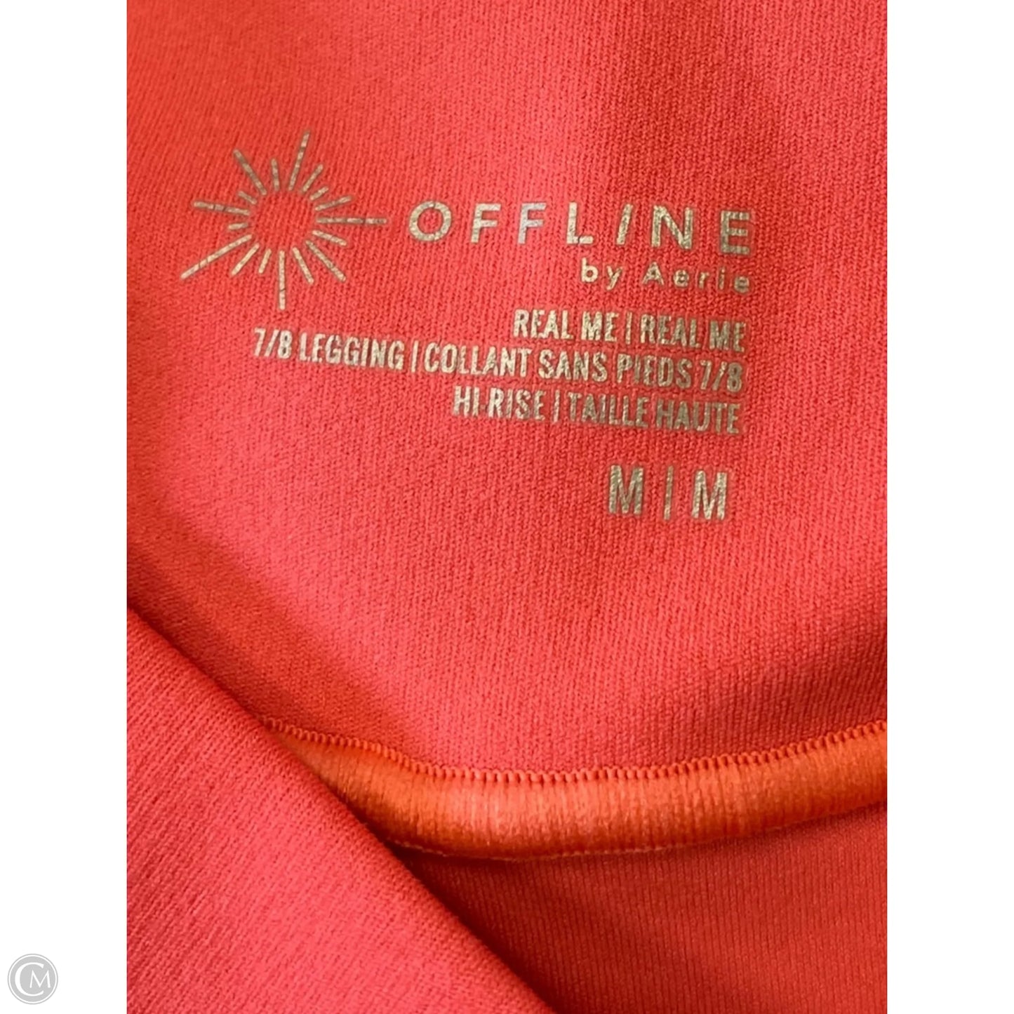 Athletic Leggings By Offline In Coral, Size: M