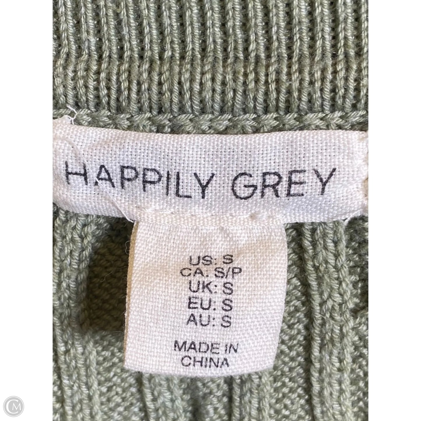 Vest Sweater By Happily Grey In Green, Size: S