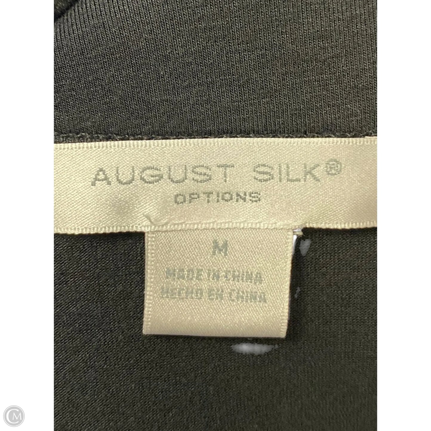Top Sleeveless By August Silk In Black, Size: M