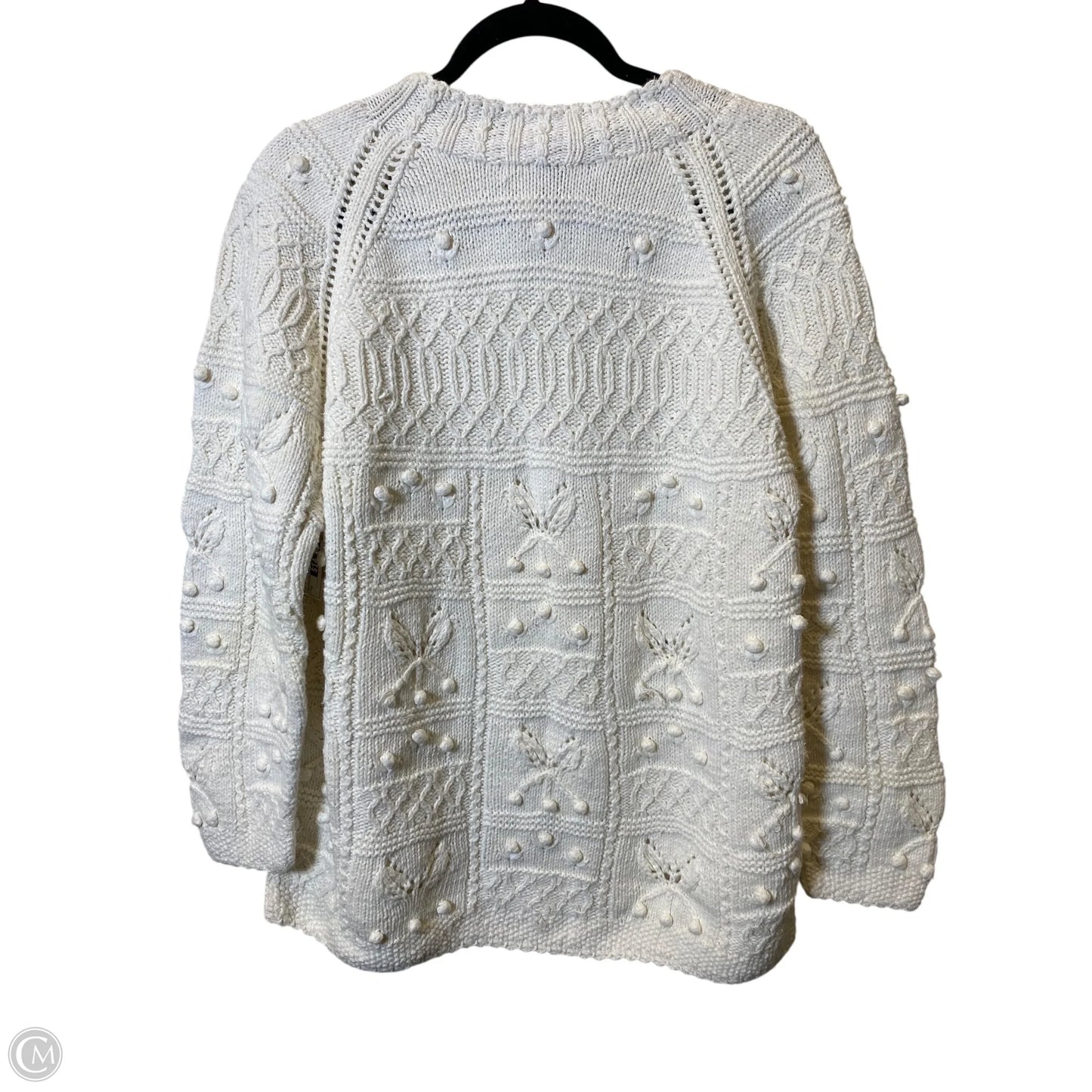 Sweater By Clothes Mentor In Cream, Size: M