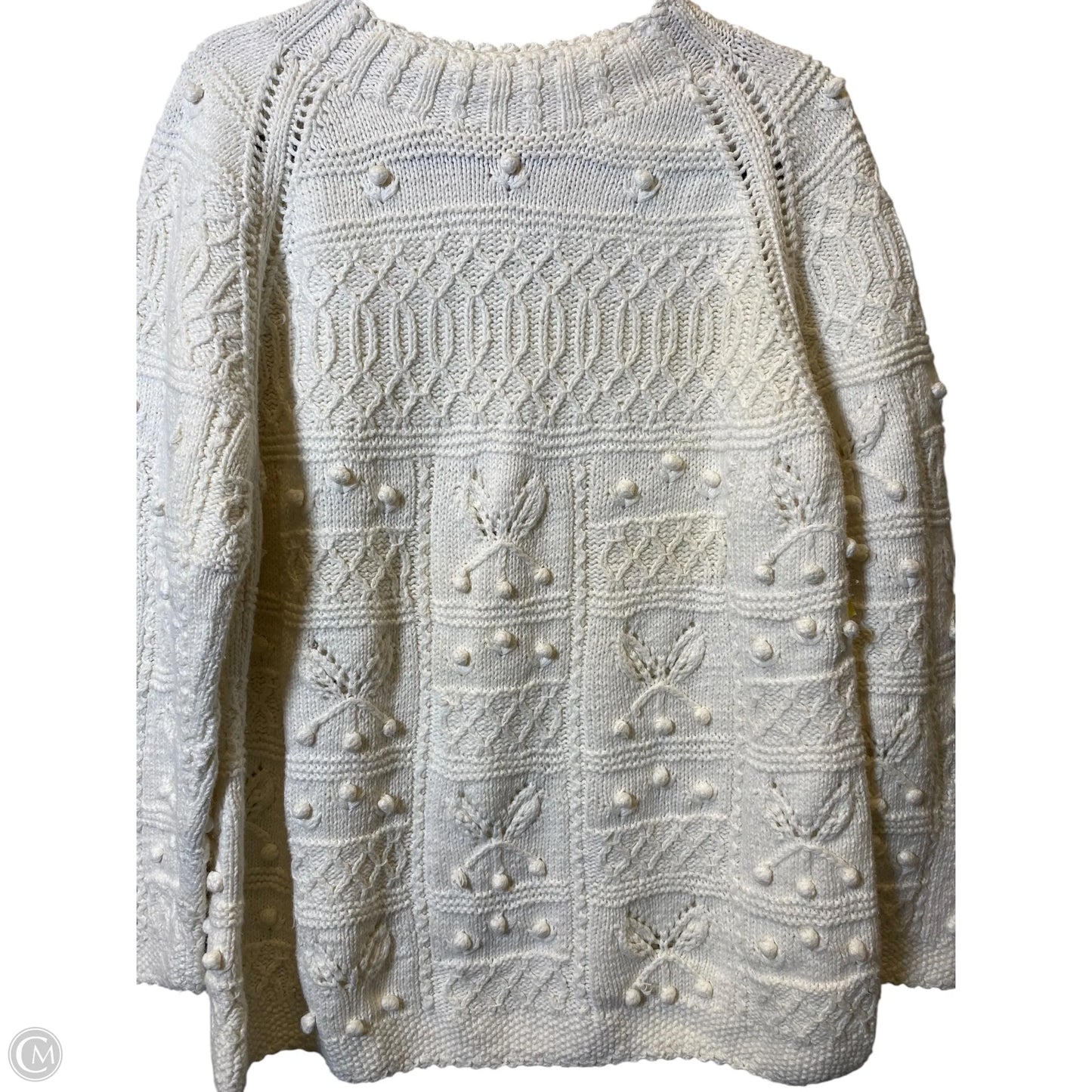 Sweater By Clothes Mentor In Cream, Size: M