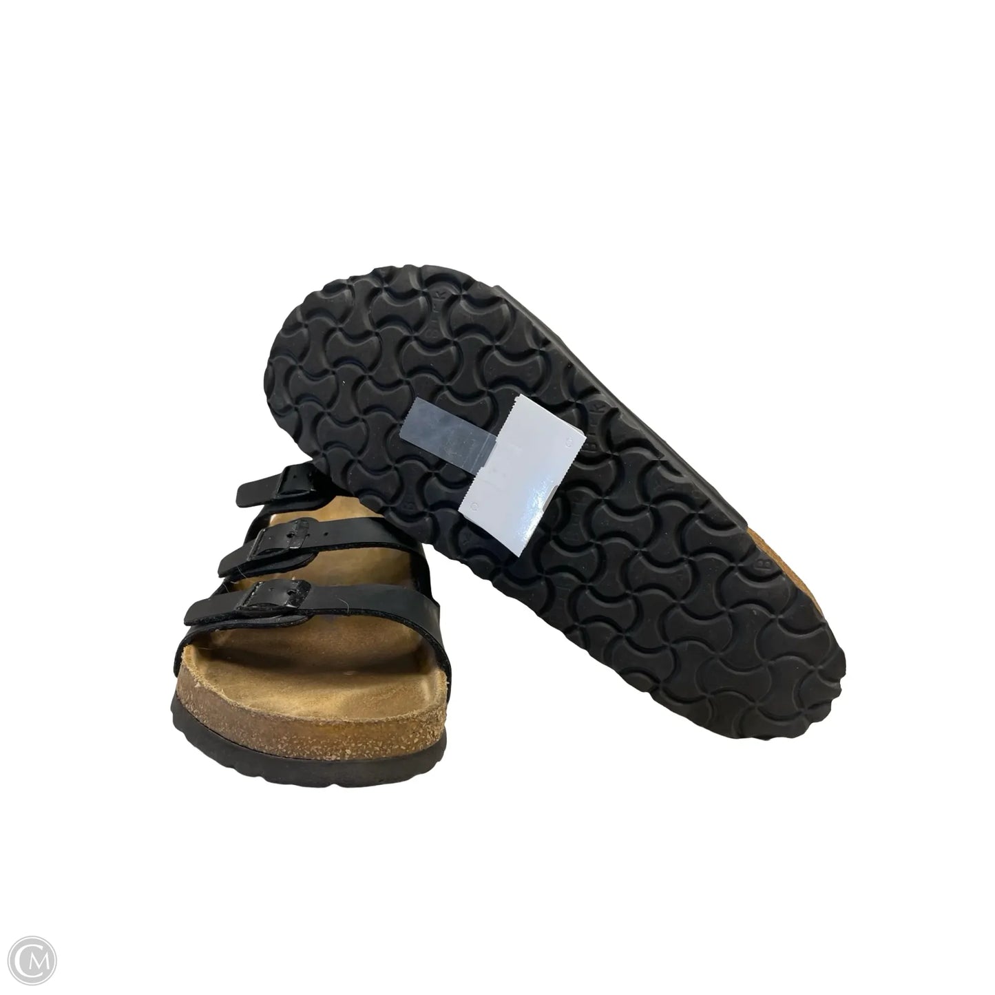 Sandals Flats By Birkenstock In Black, Size: 11
