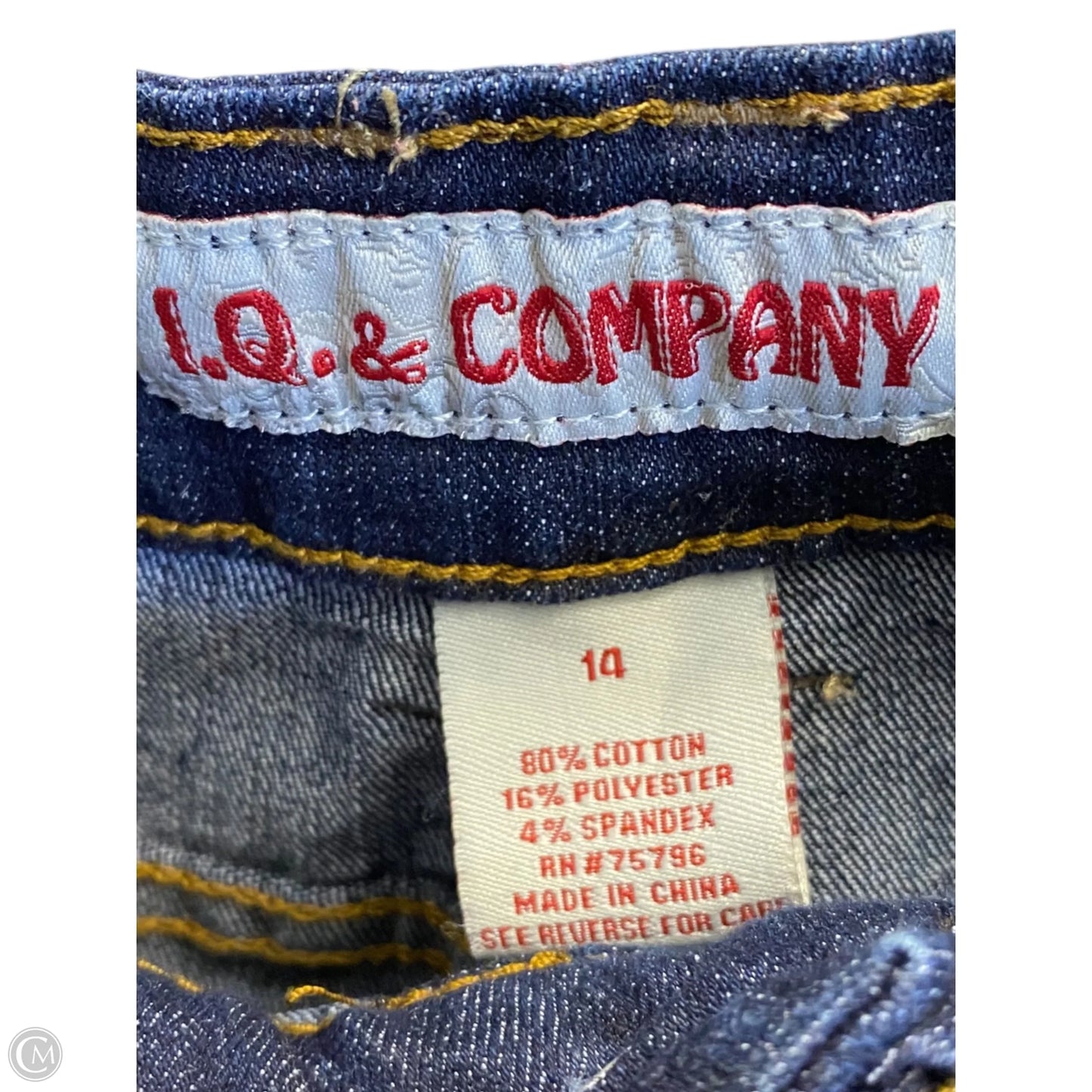 Jeans Straight By Clothes Mentor In Blue Denim, Size: 14