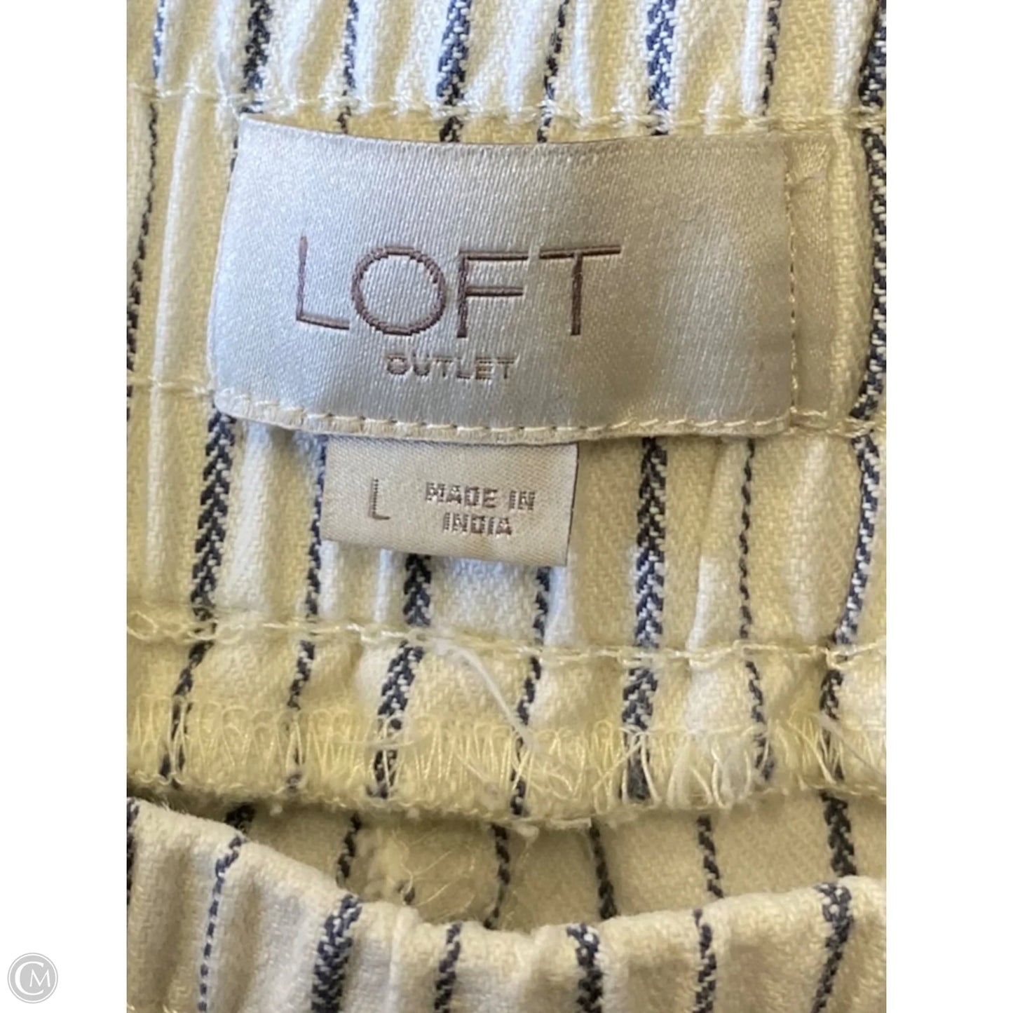 Pants Other By Loft In Striped Pattern, Size: L