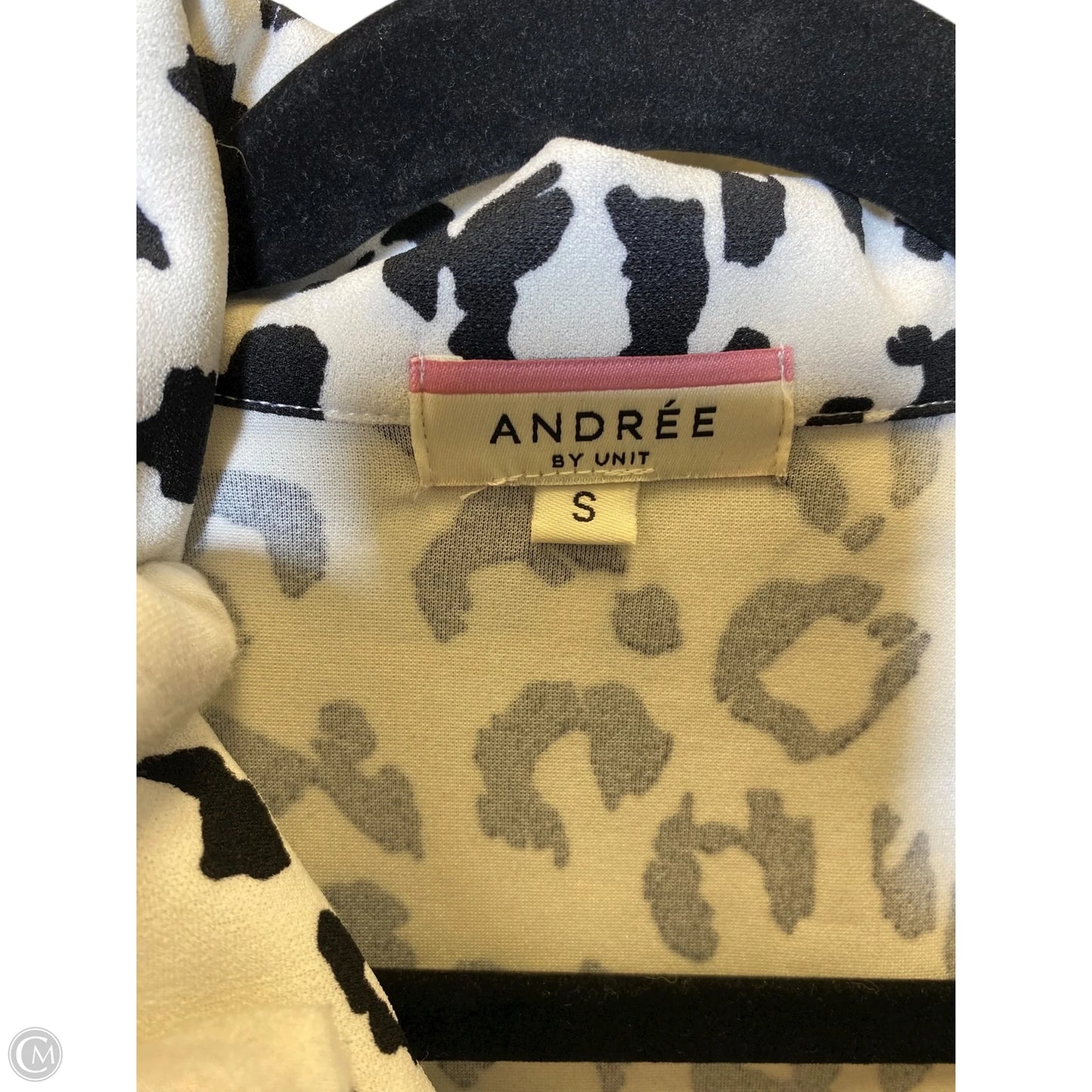 Jacket Moto By Clothes Mentor In Black & White, Size: S