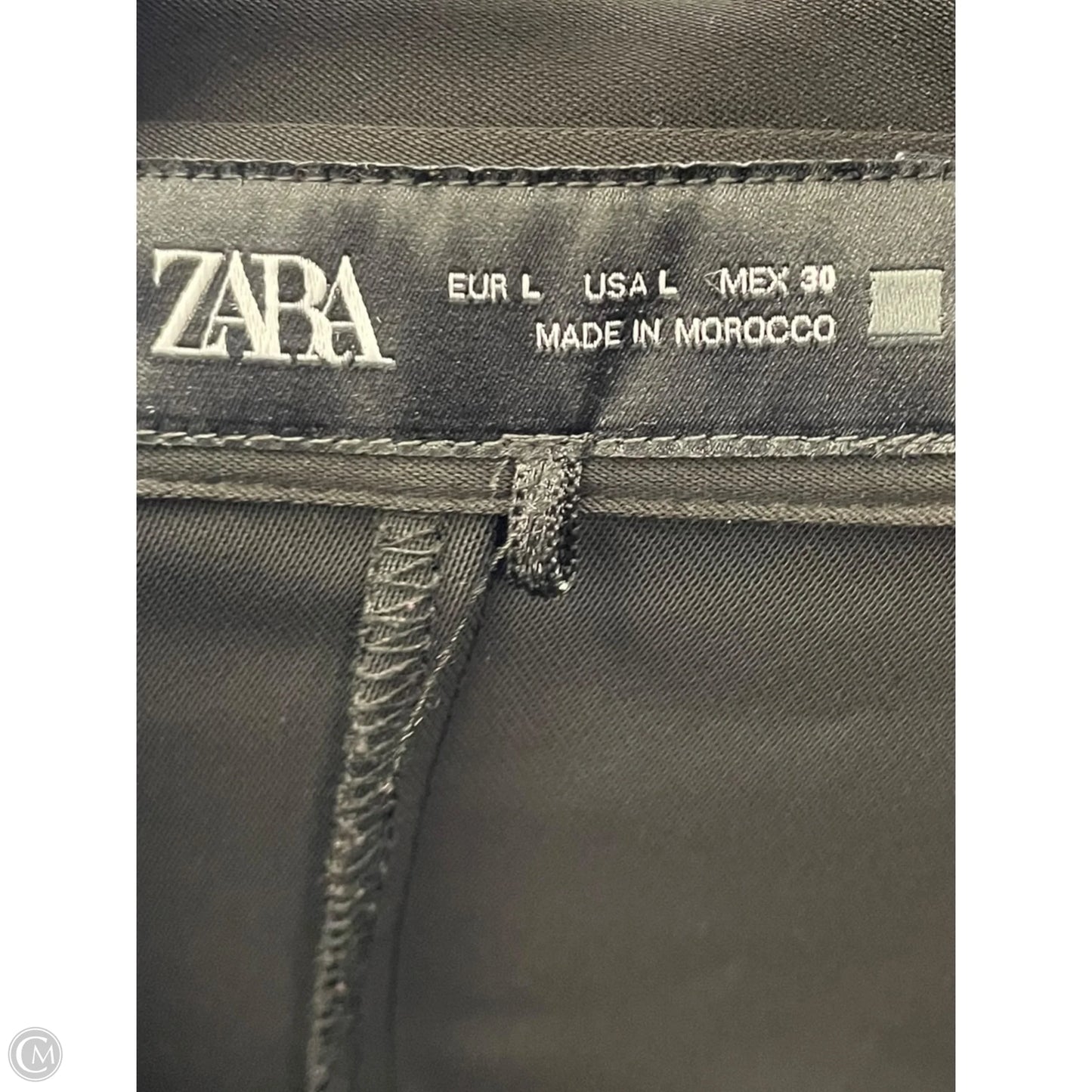 Dress Casual Short By Zara In Black, Size: L