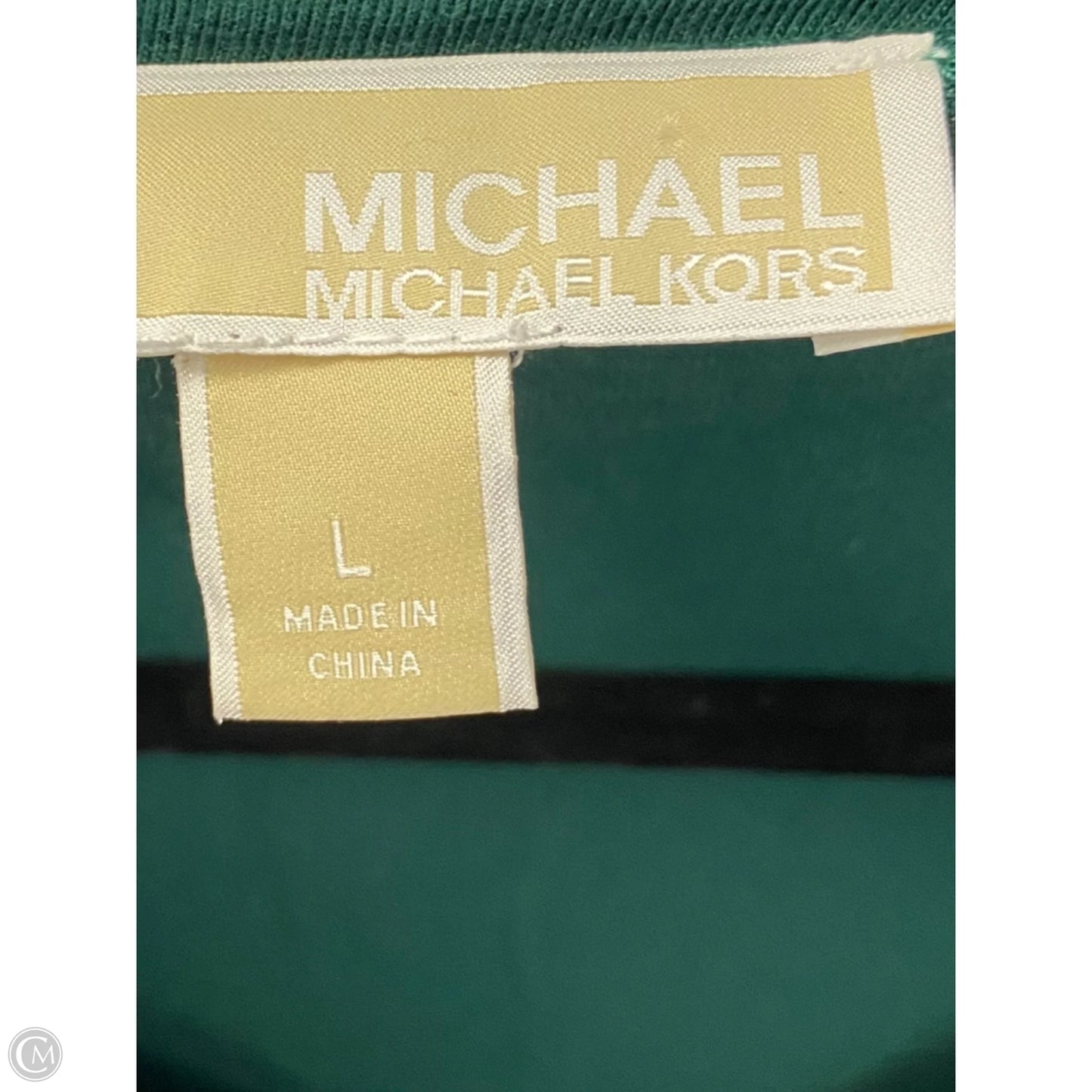 Top Long Sleeve Designer By Michael Kors In Green, Size: L