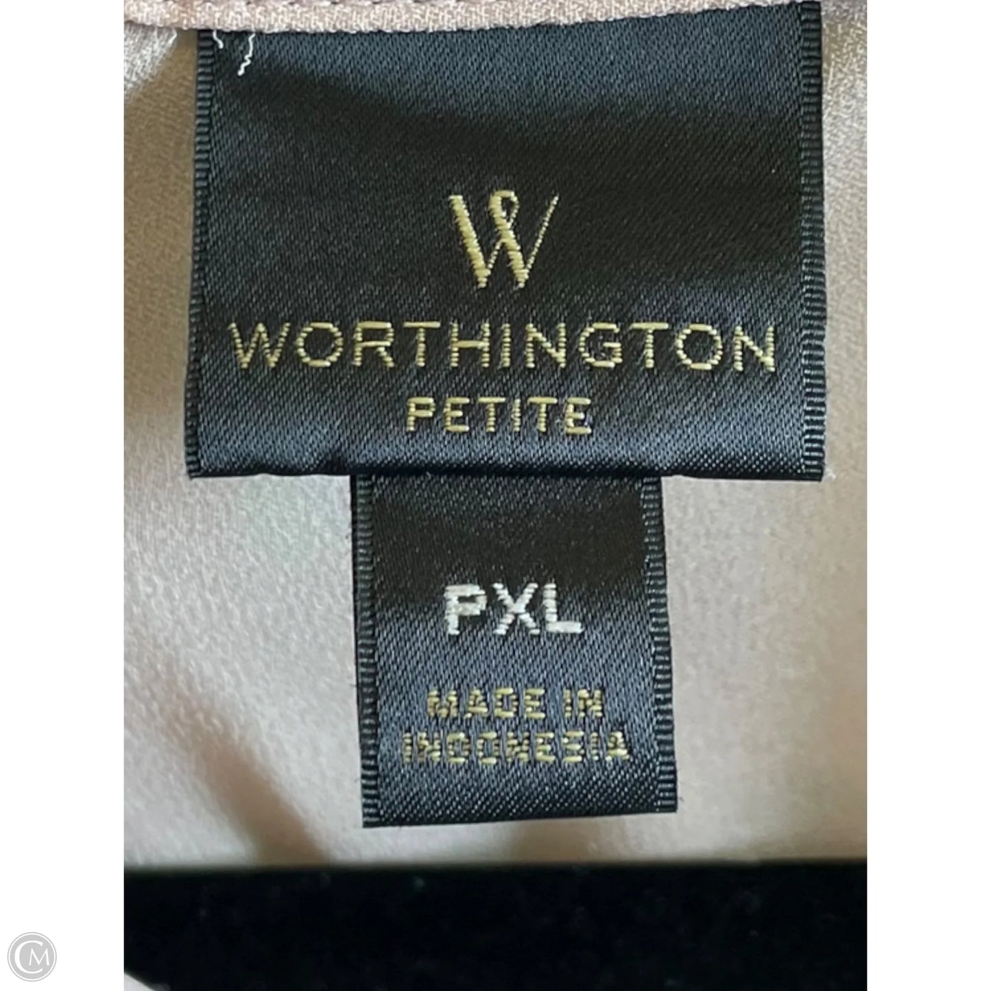Blouse Sleeveless By Worthington In Pink, Size: Xl