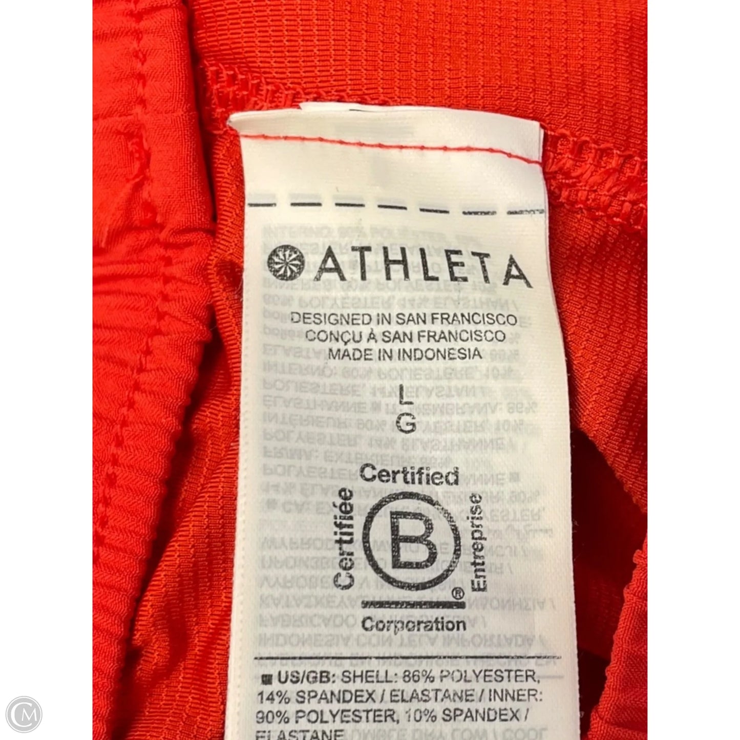 Athletic Shorts By Athleta In Red, Size: L