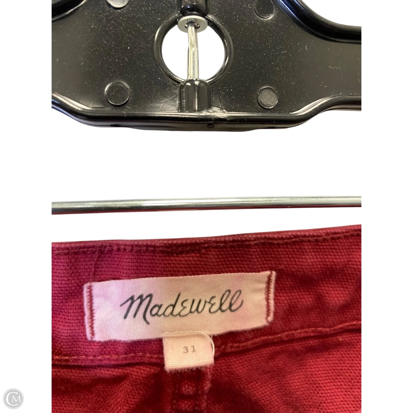 Jeans Wide Leg By Madewell In Red, Size: L