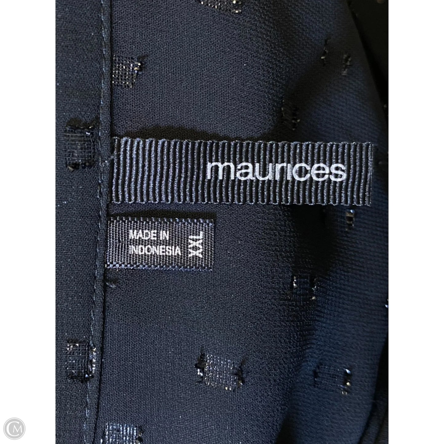 Blouse Long Sleeve By Maurices In Black, Size: Xxl