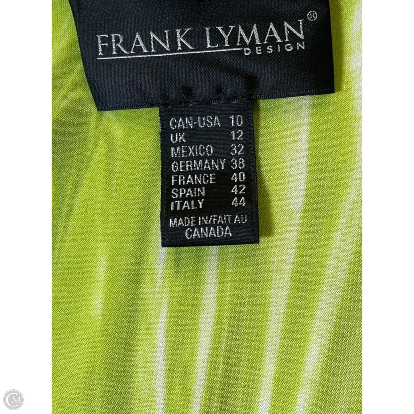 Top 2pc Sleeveless By Frank Lyman In Blue & Green, Size: L