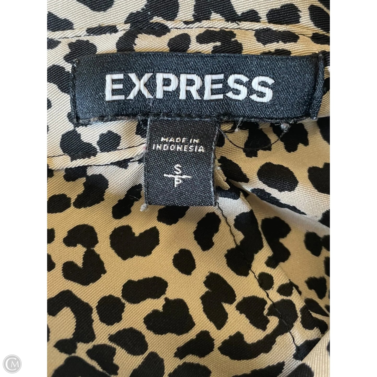 Top Long Sleeve By Express In Animal Print, Size: S