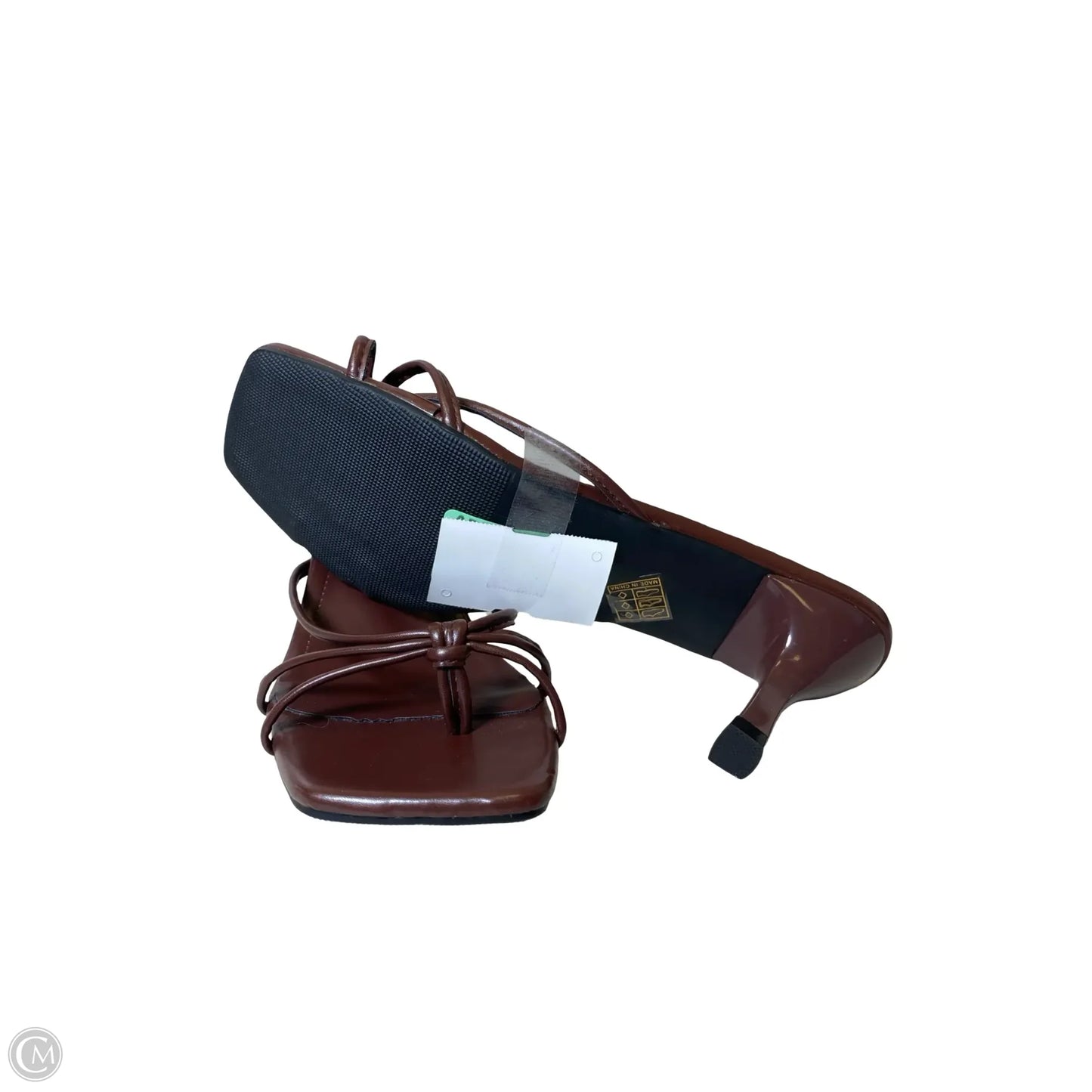 Shoes Heels Kitten By Clothes Mentor In Brown, Size: 9.5