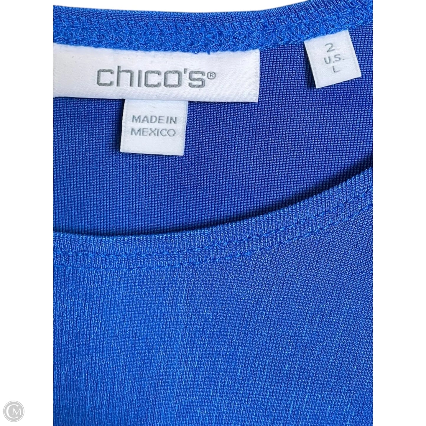 Dress Casual Maxi By Chicos In Blue, Size: L