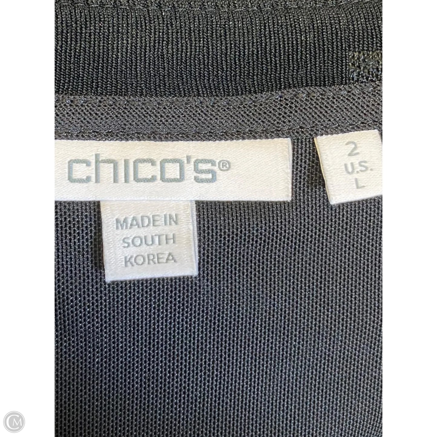 Dress Casual Midi By Chicos In Black, Size: L