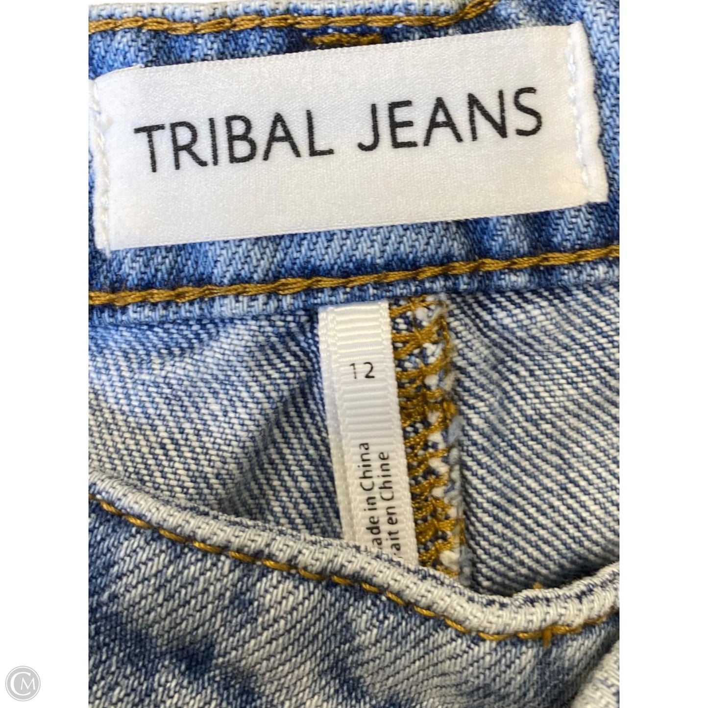 Jeans Wide Leg By Clothes Mentor In Blue Denim, Size: 12