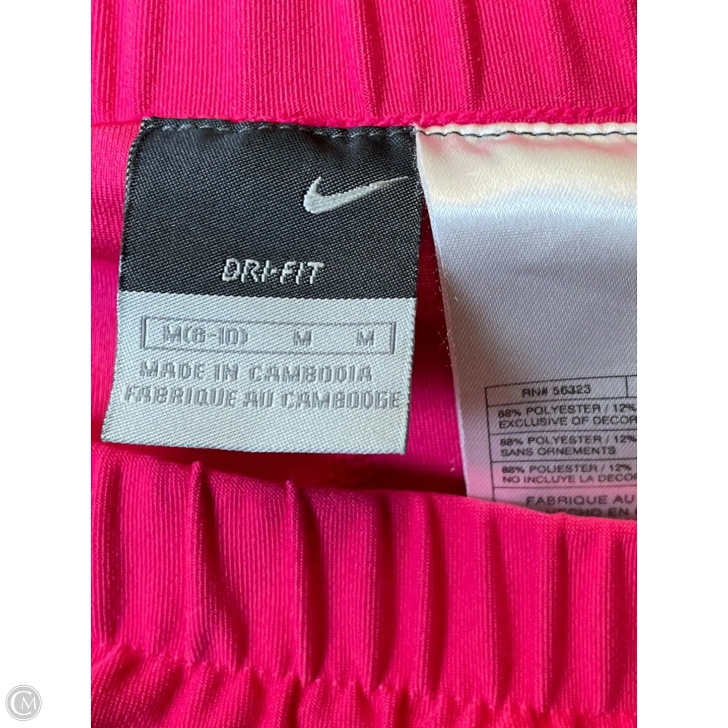Athletic Skort By Nike In Pink, Size: M