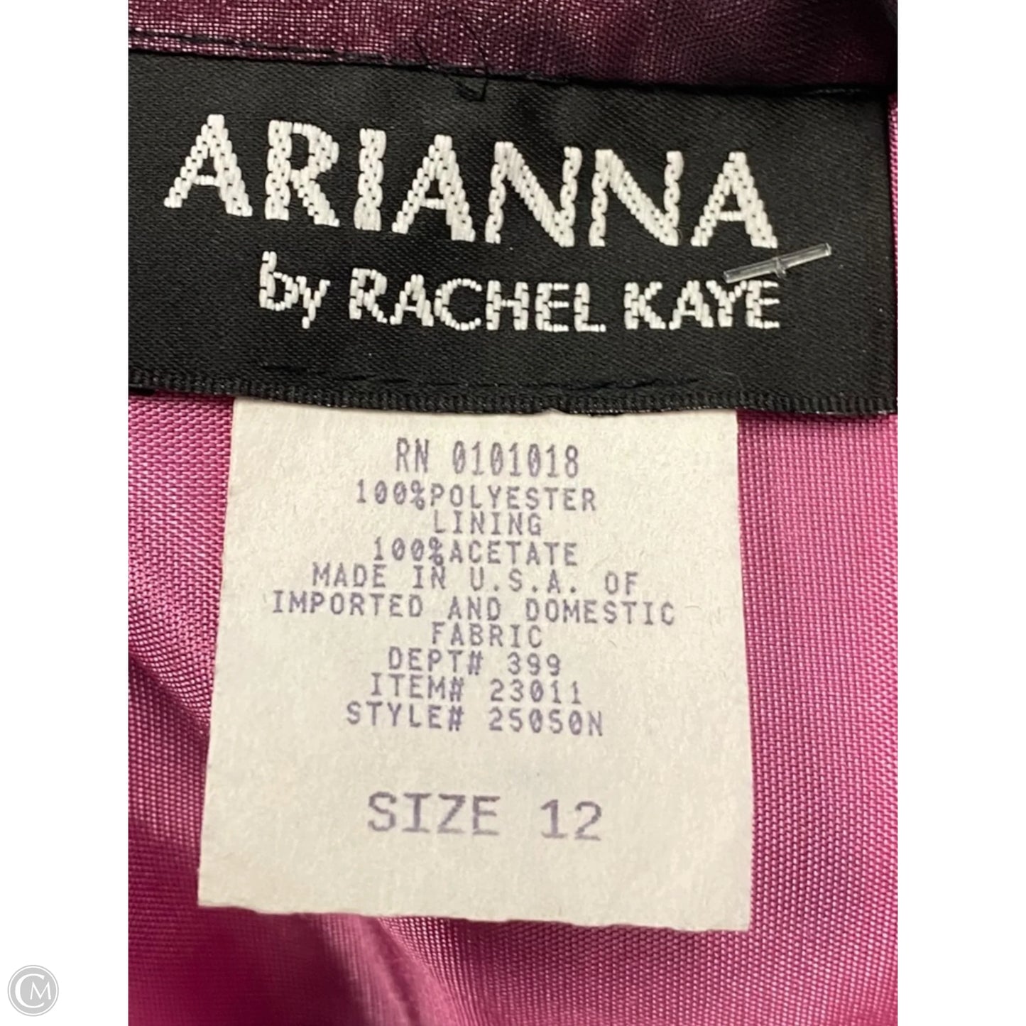 Skirt Maxi By Arianna In Black & Pink, Size: 12