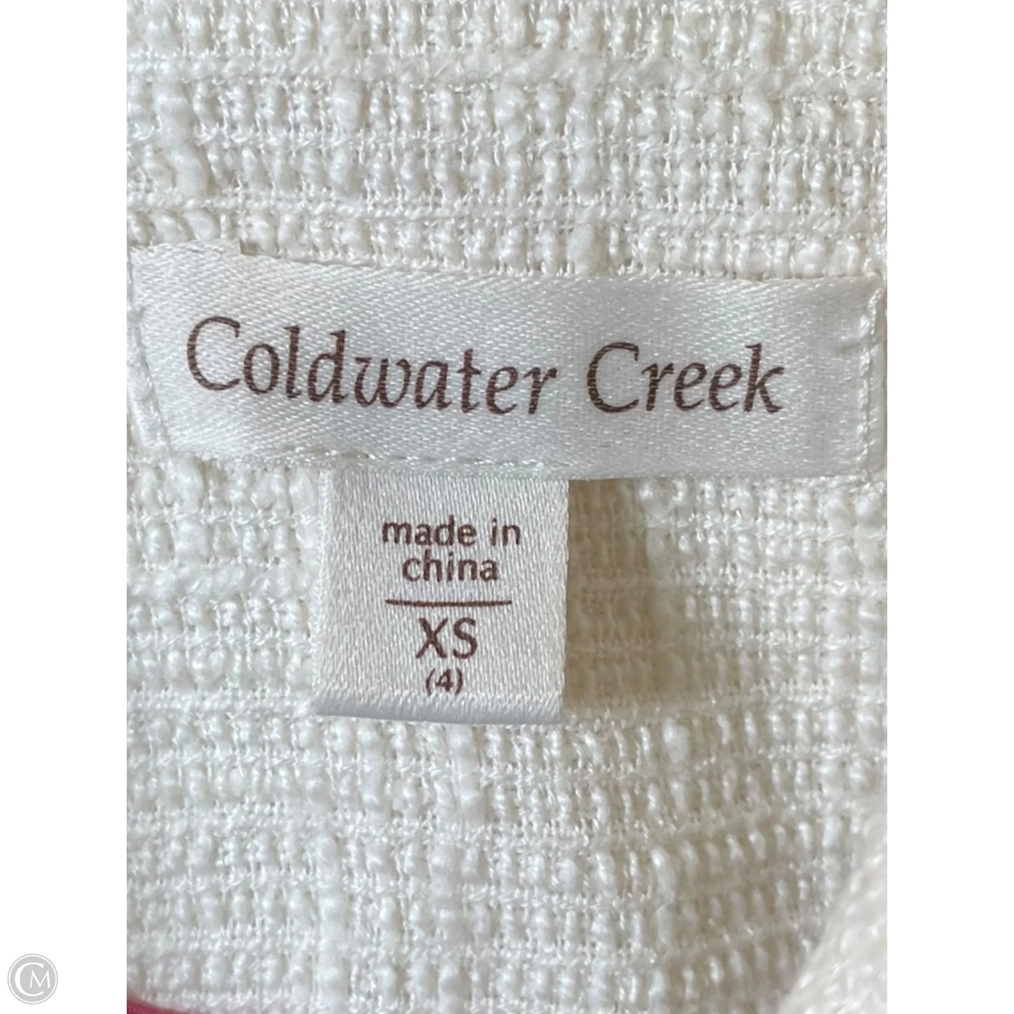 Vest Other By Coldwater Creek In Cream, Size: Xs