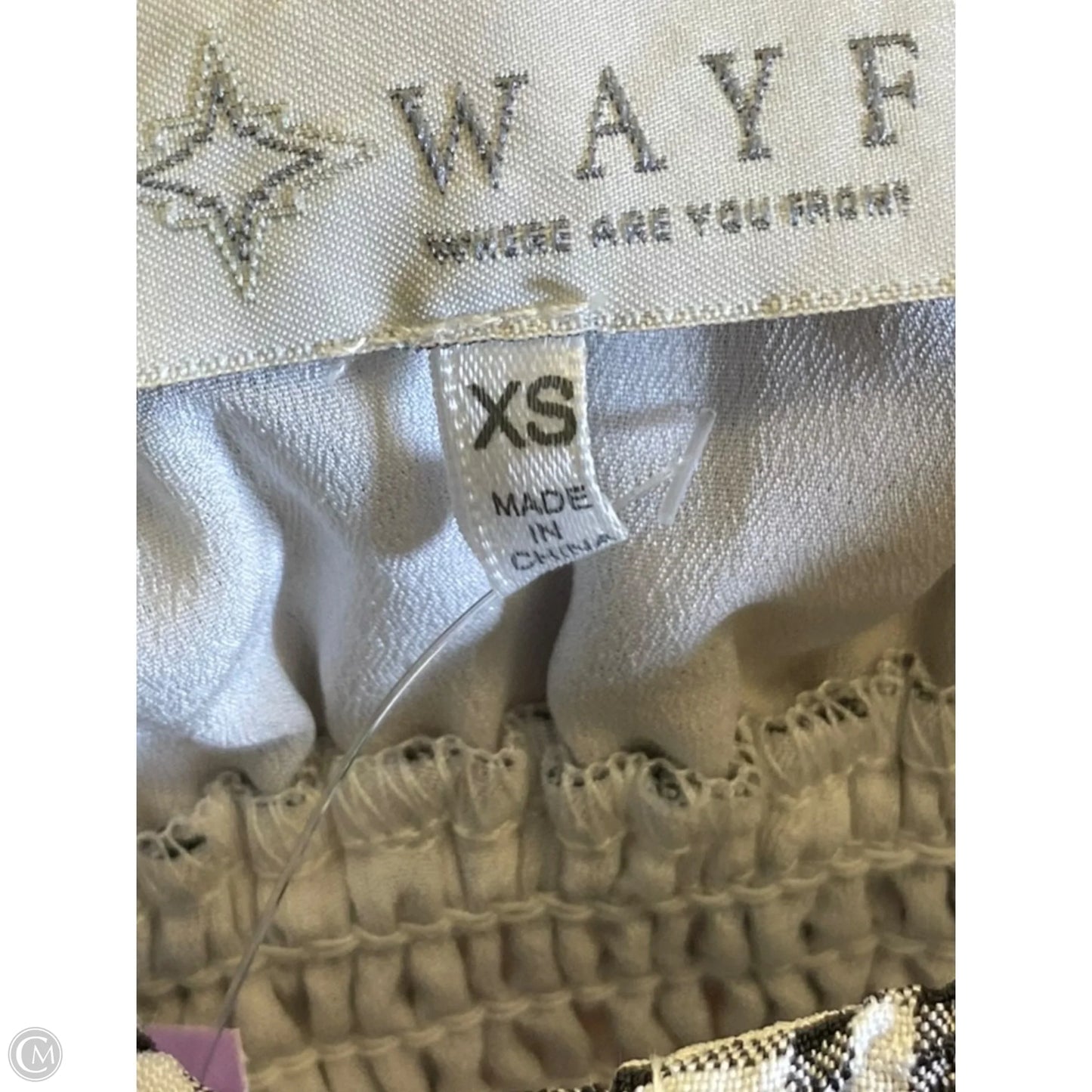 Dress Casual Midi By Wayf In Black & White, Size: Xs