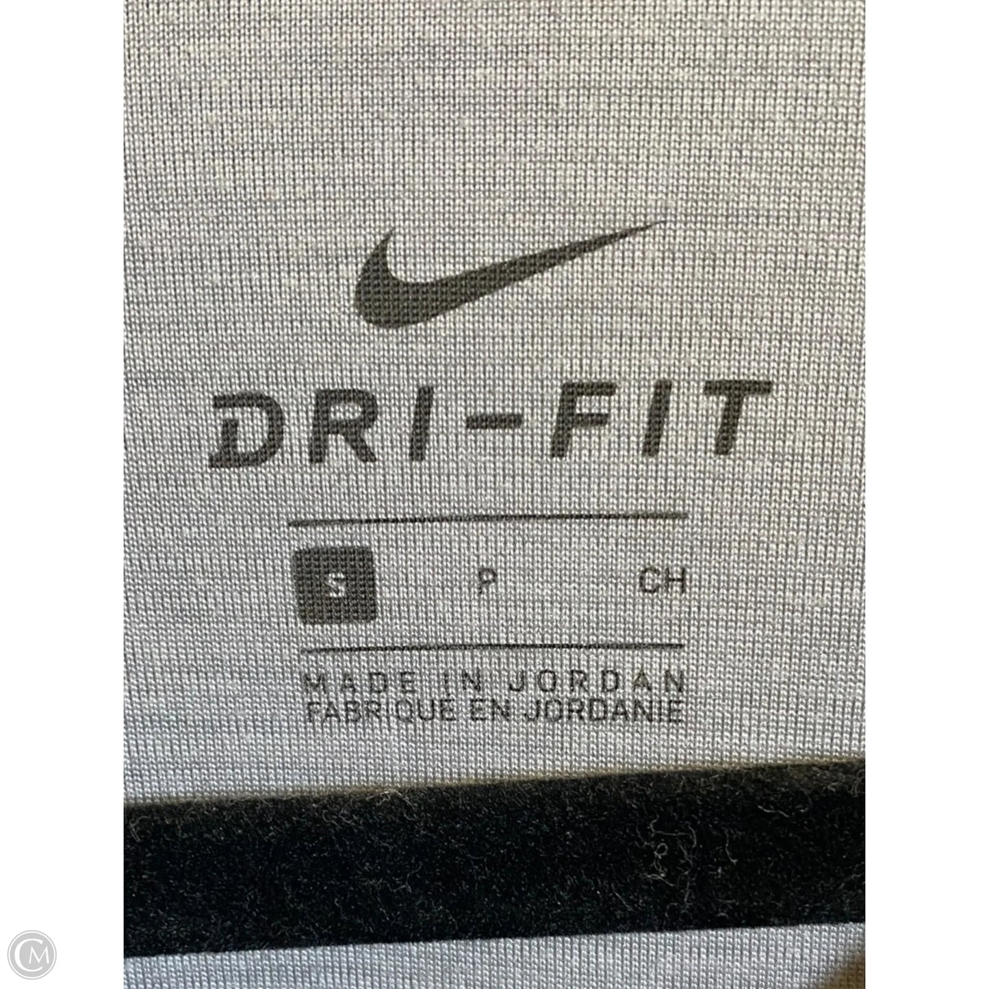 Athletic Jacket By Nike In Grey, Size: S