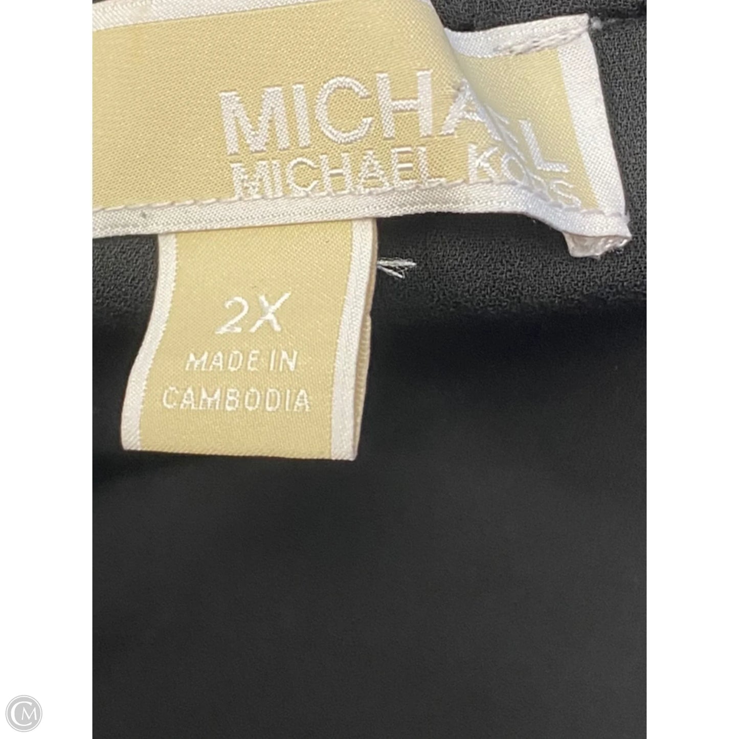 Top Long Sleeve By Michael By Michael Kors In Black, Size: 2x
