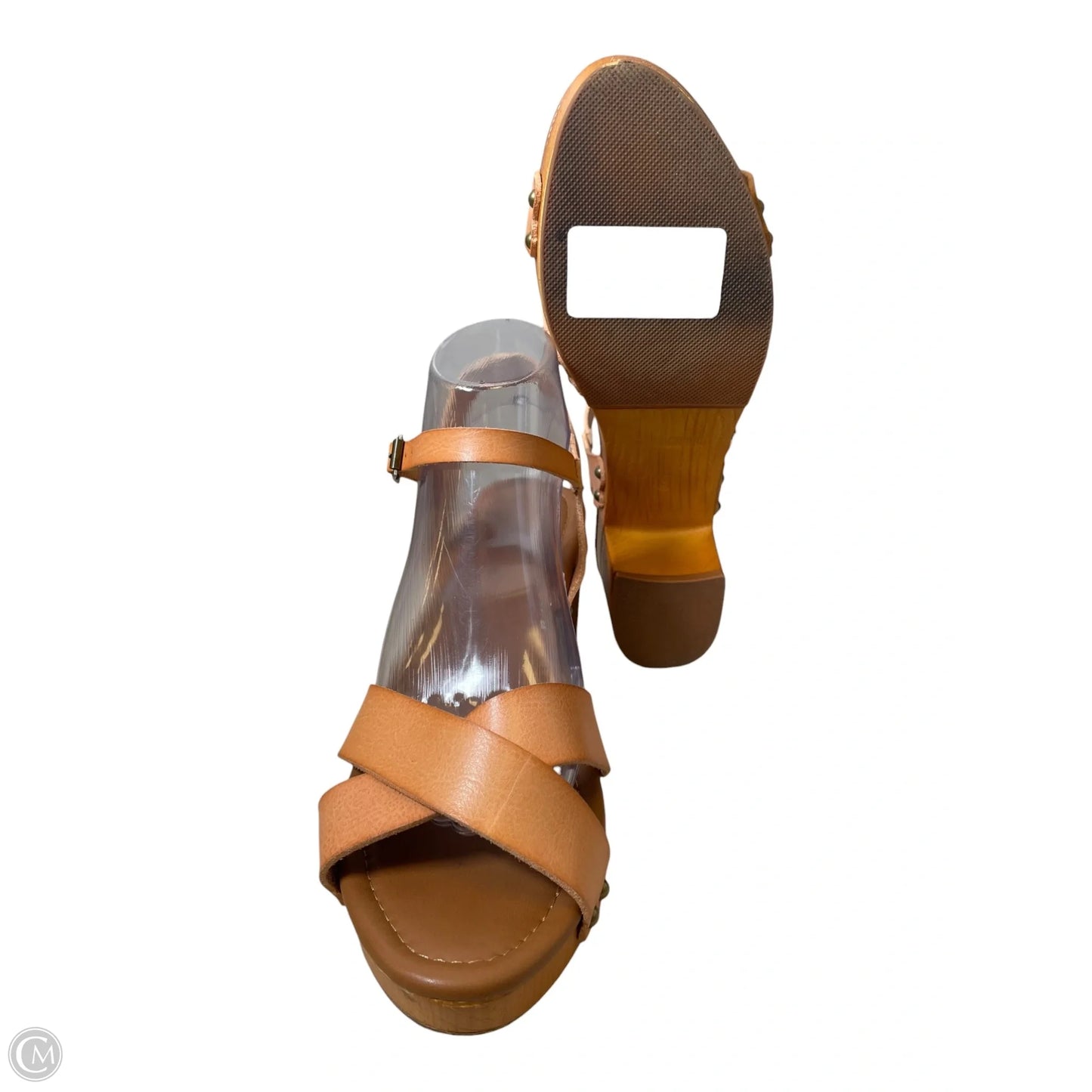 Shoes Heels Platform By Cushionaire In Tan, Size: 9