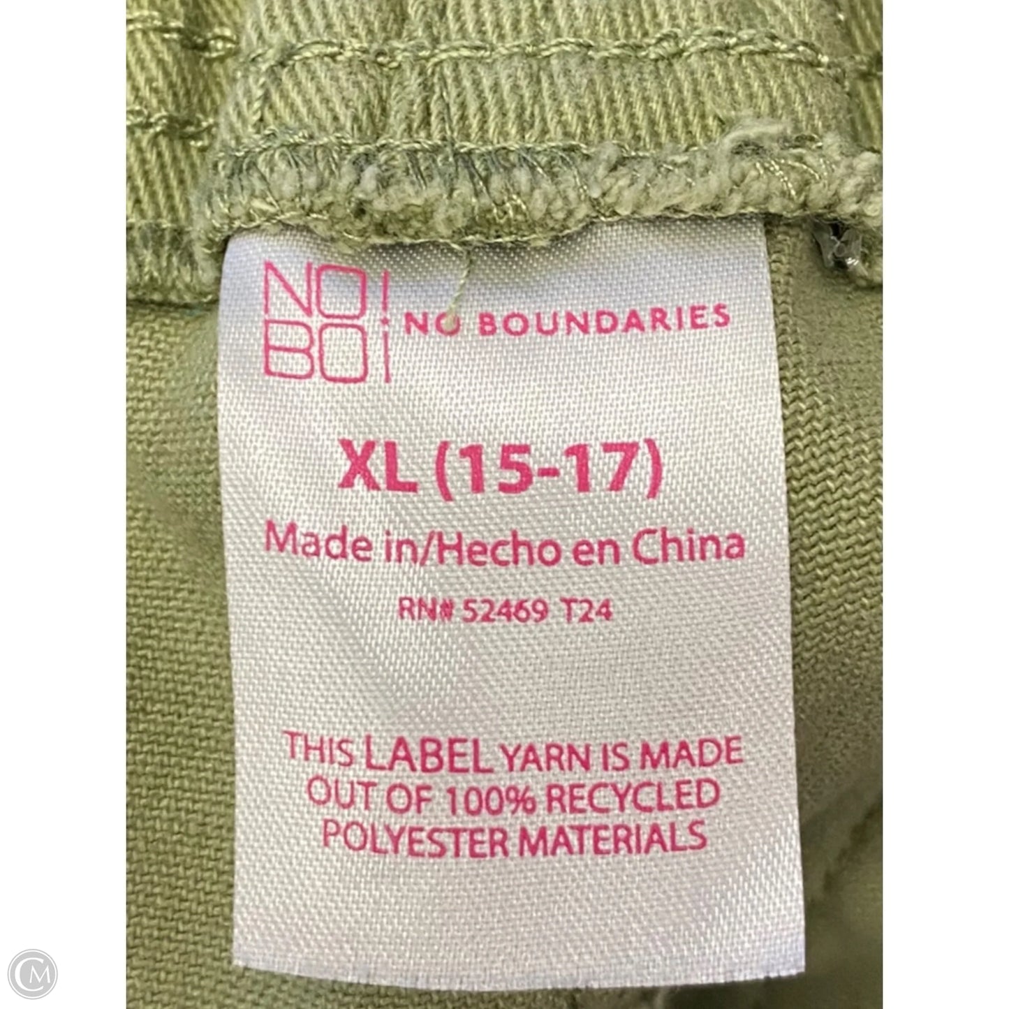 Shorts By No Boundaries In Green, Size: Xl