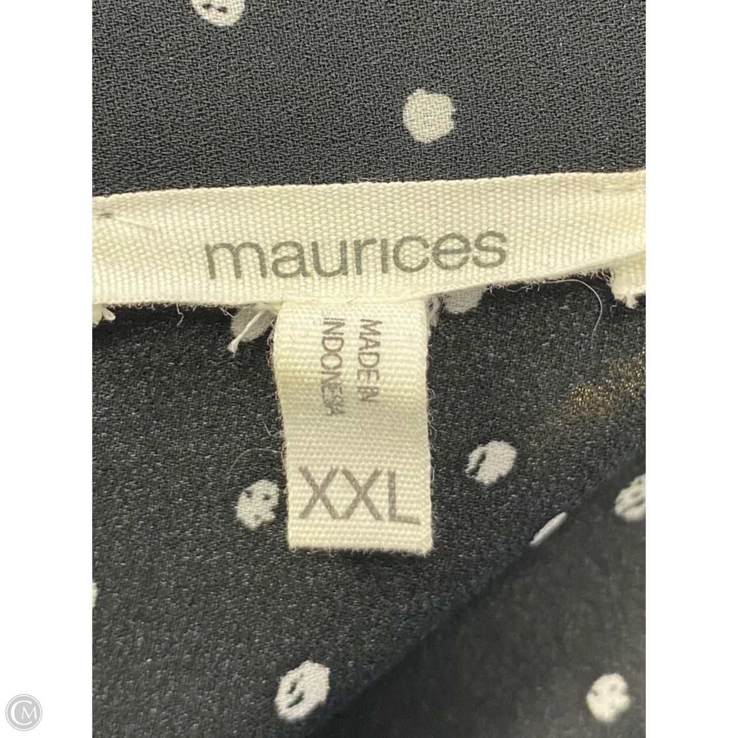 Top Long Sleeve By Maurices In Black & White, Size: 2x