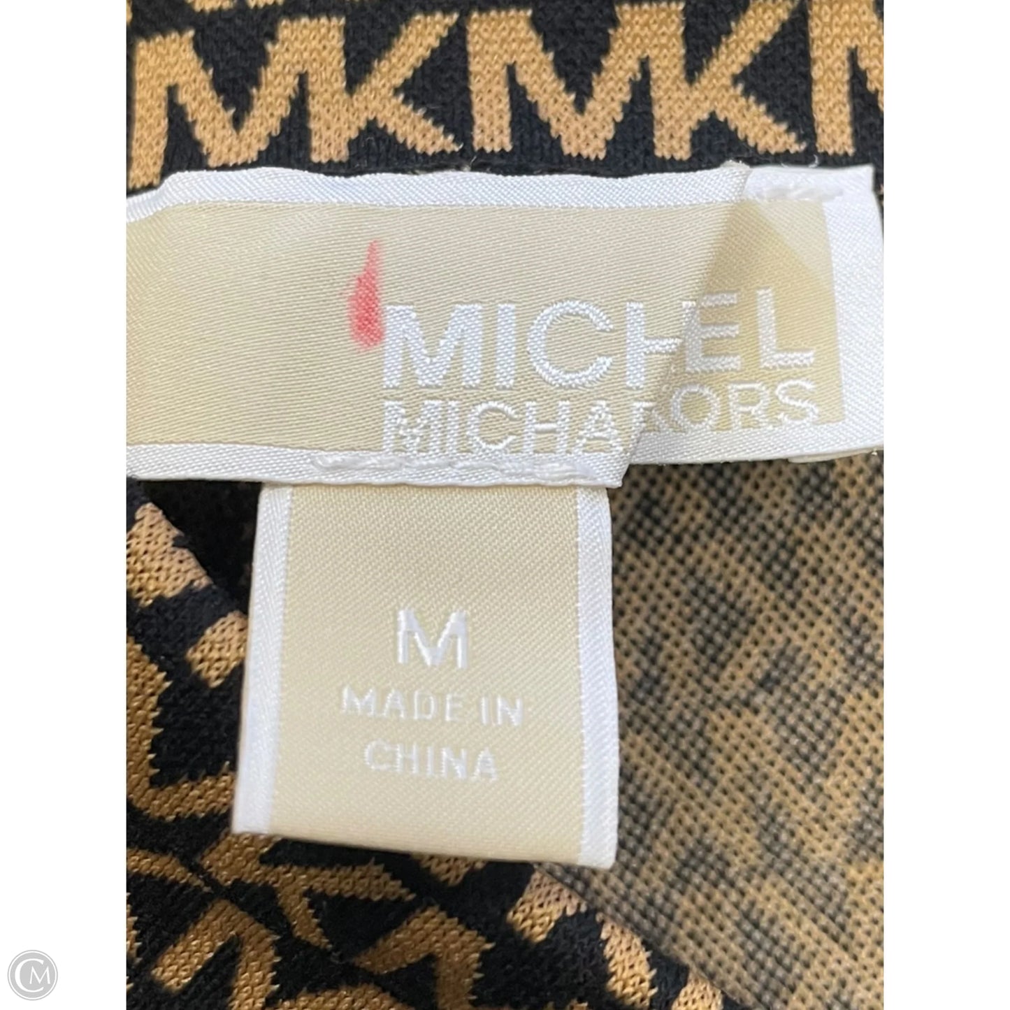 Athletic Leggings By Michael By Michael Kors In Black & Brown, Size: M