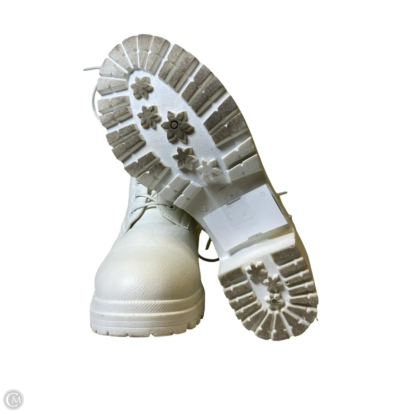 Boots Ankle Heels By Mia In White, Size: 7