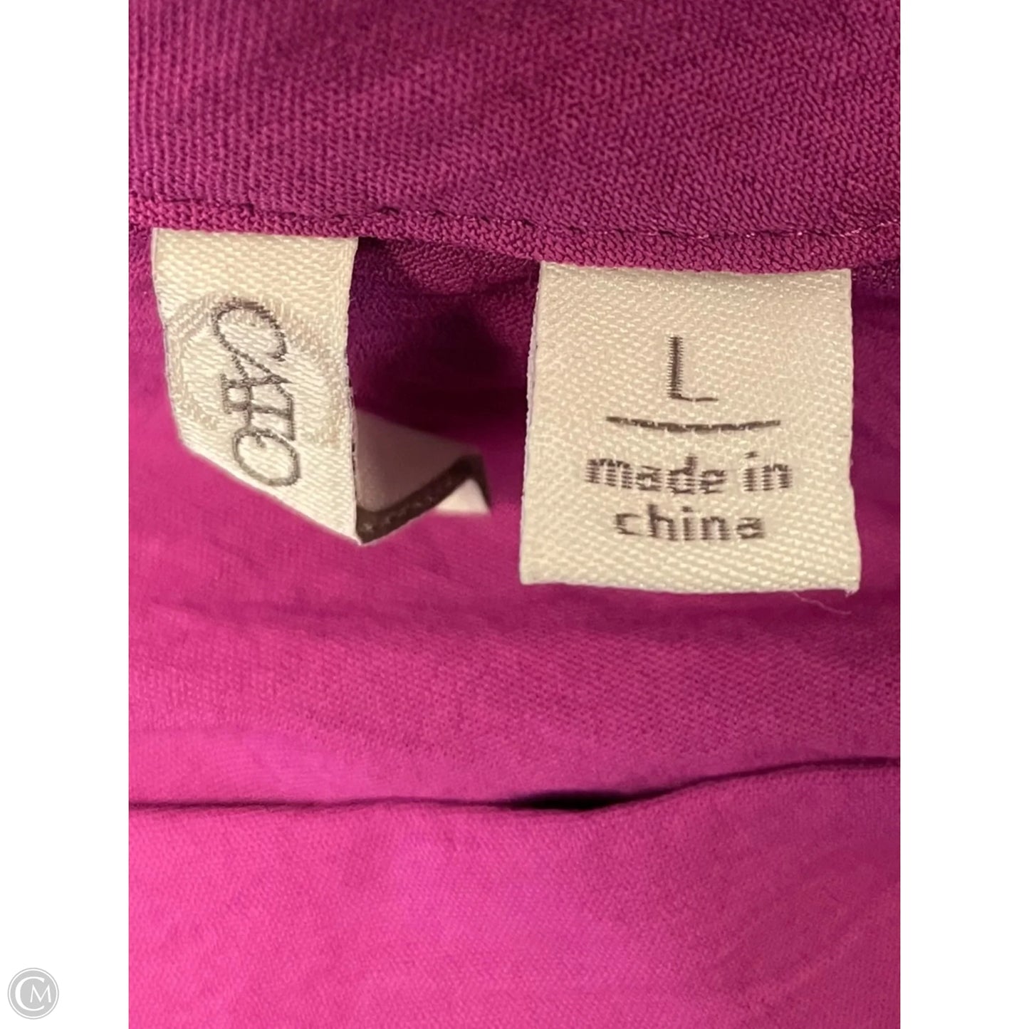 Top Long Sleeve By Cato In Purple, Size: L